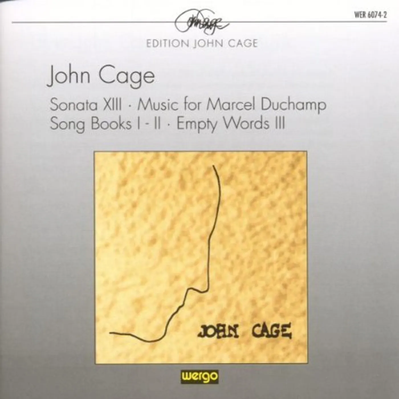 Cage SONATA XIII / SONG BOOKS I-II CD