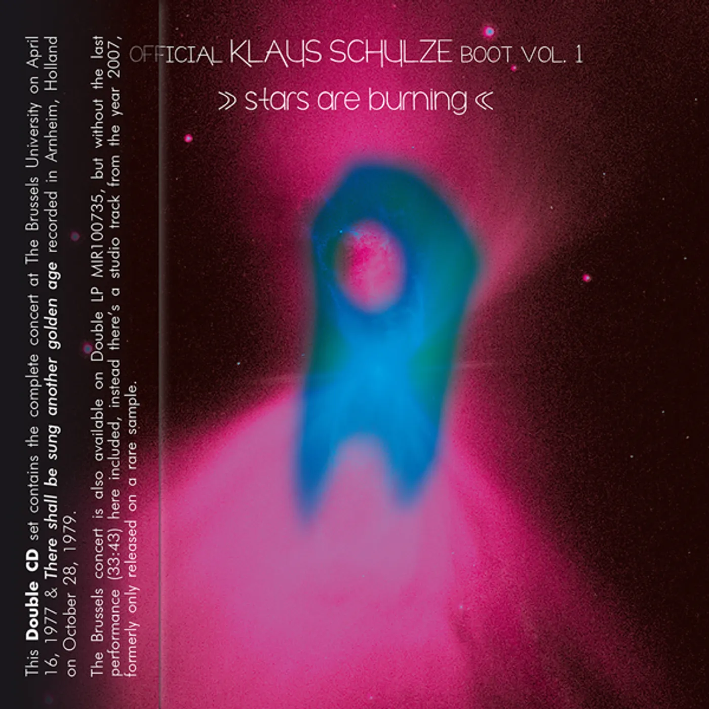 OFFICIAL KLAUS SCHULZE BOOT 1: STARS ARE BURNING CD