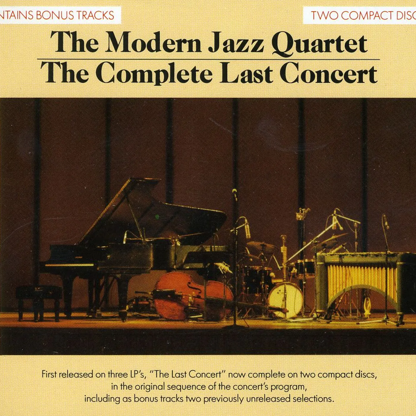 The Modern Jazz Quartet COMPLETE LAST CONCERT CD