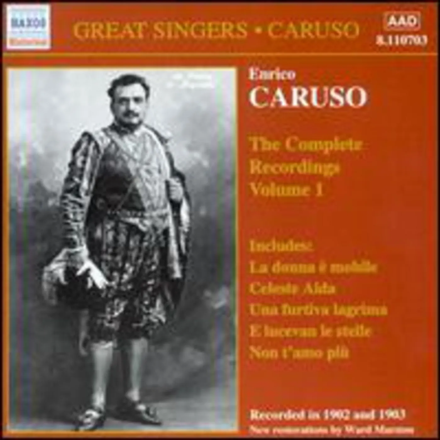 Enrico Caruso COMPLETE RECORDINGS-VOL. 1 CD