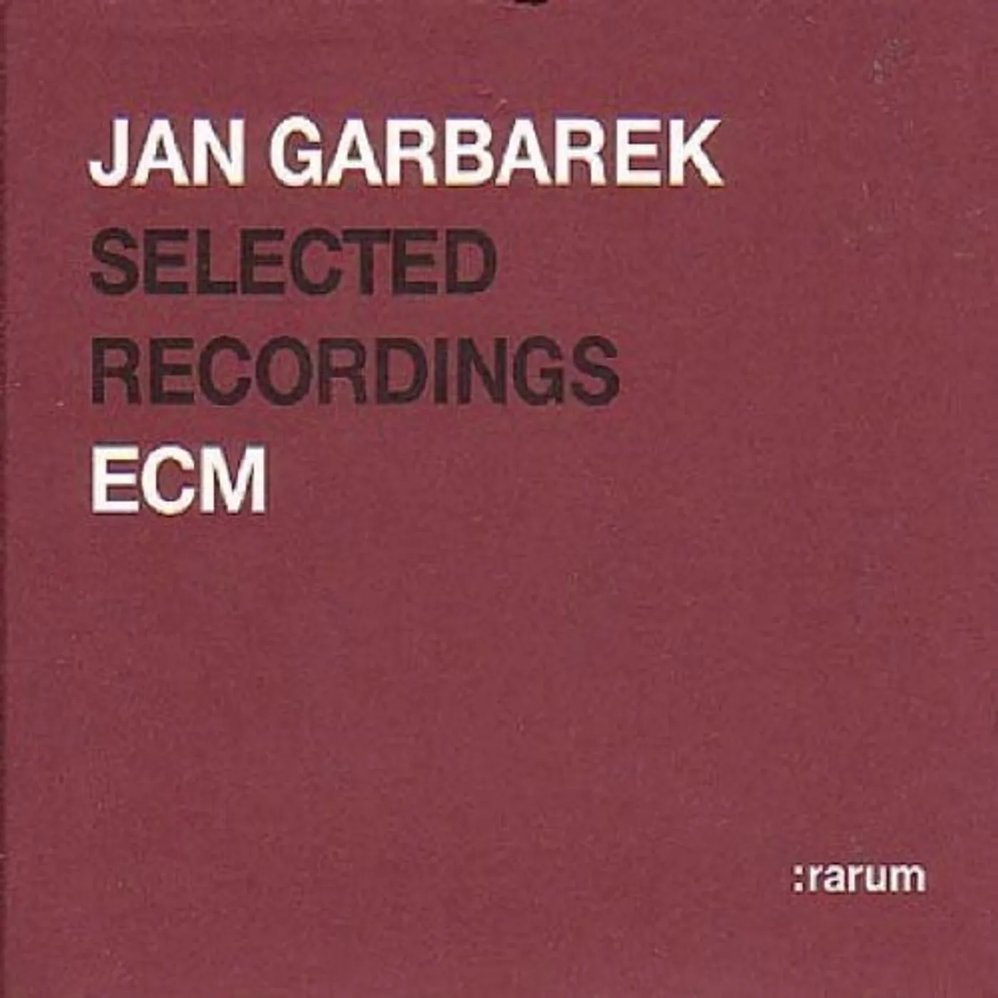 Jan Garbarek RARUM II: SELECTED RECORDINGS CD
