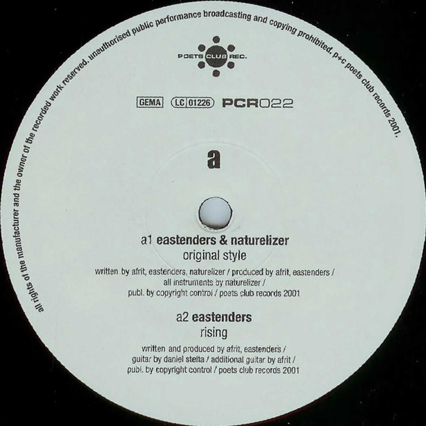 Eastenders ORIGINAL STYLE Vinyl Record - Australia Release