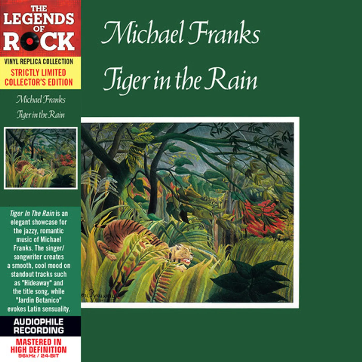 Michael Franks TIGER IN THE RAIN CD