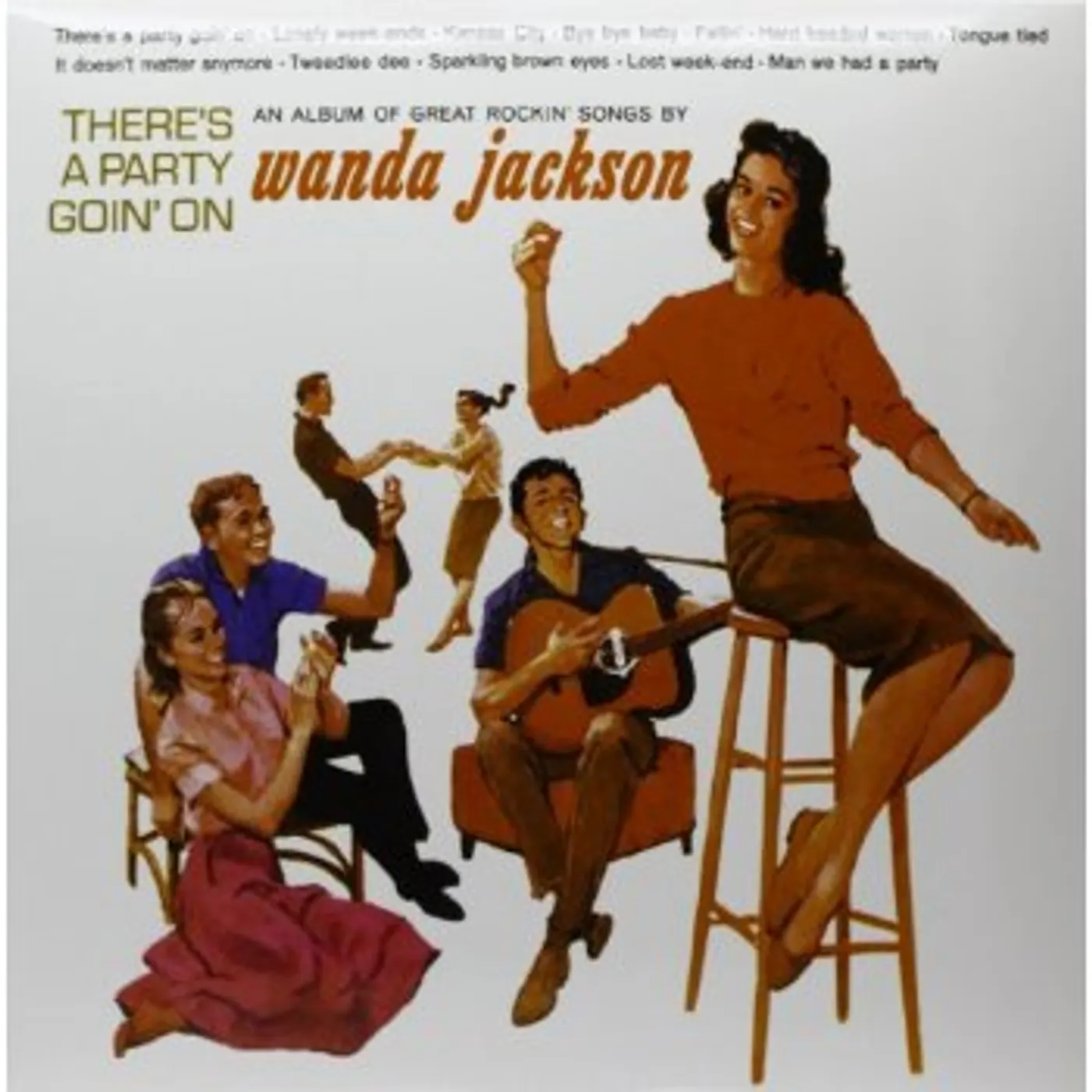 Wanda Jackson THERE'S A PARTY GOIN ON Vinyl Record