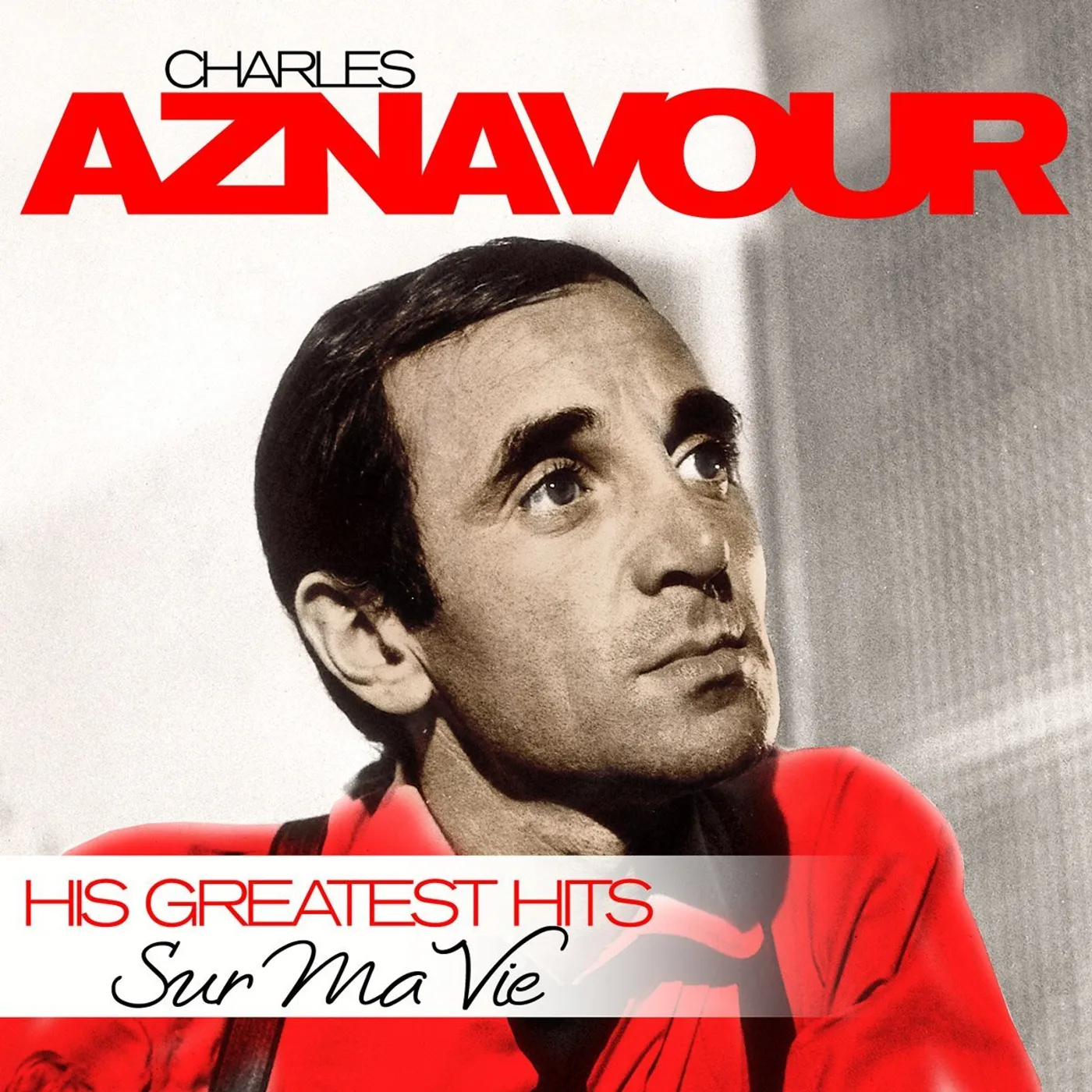 Charles Aznavour SUR MA VIE - GREATEST HITS Vinyl Record