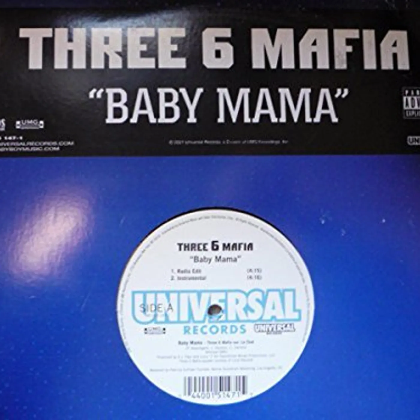 Three 6 Mafia Baby Mama Vinyl Record