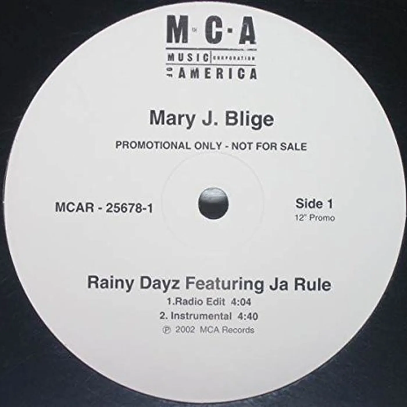 Mary J. Blige Rainy Dayz Vinyl Record
