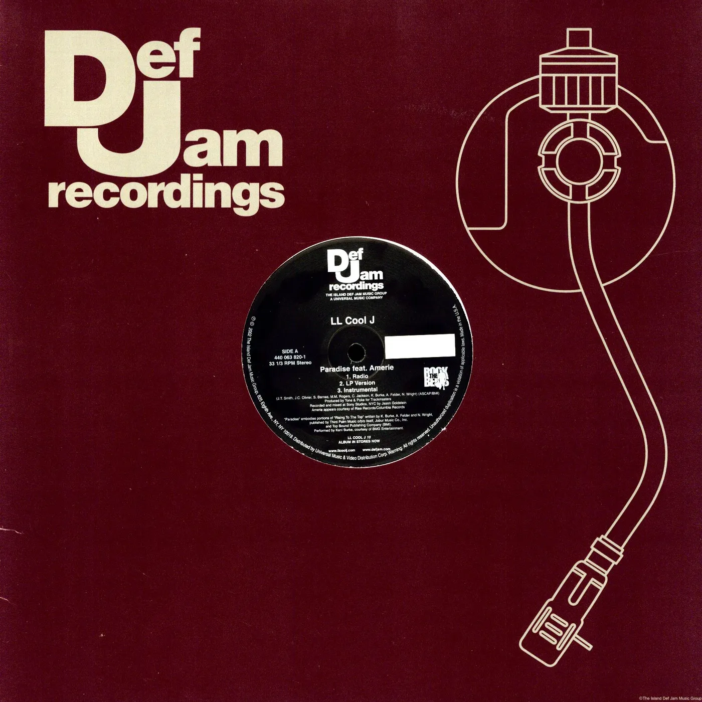 LL COOL J Paradise Vinyl Record