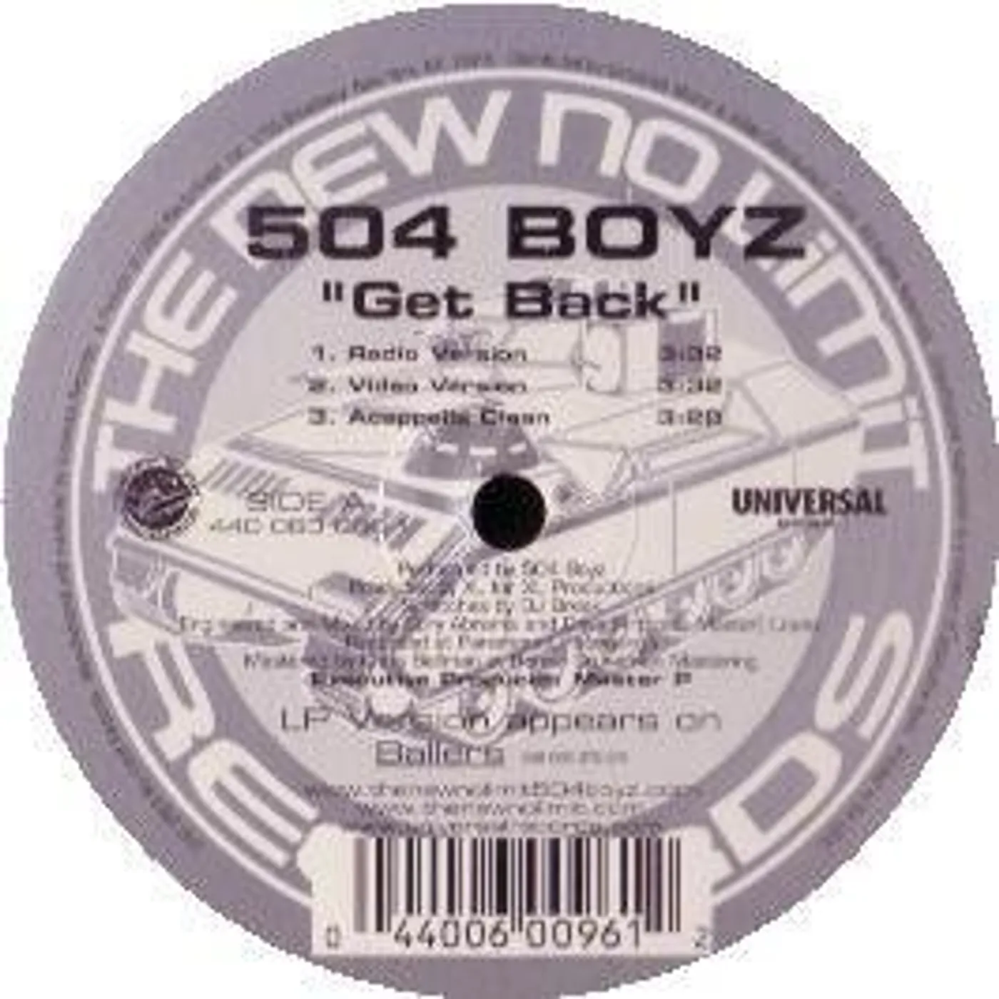 504 Boyz Get Back Vinyl Record