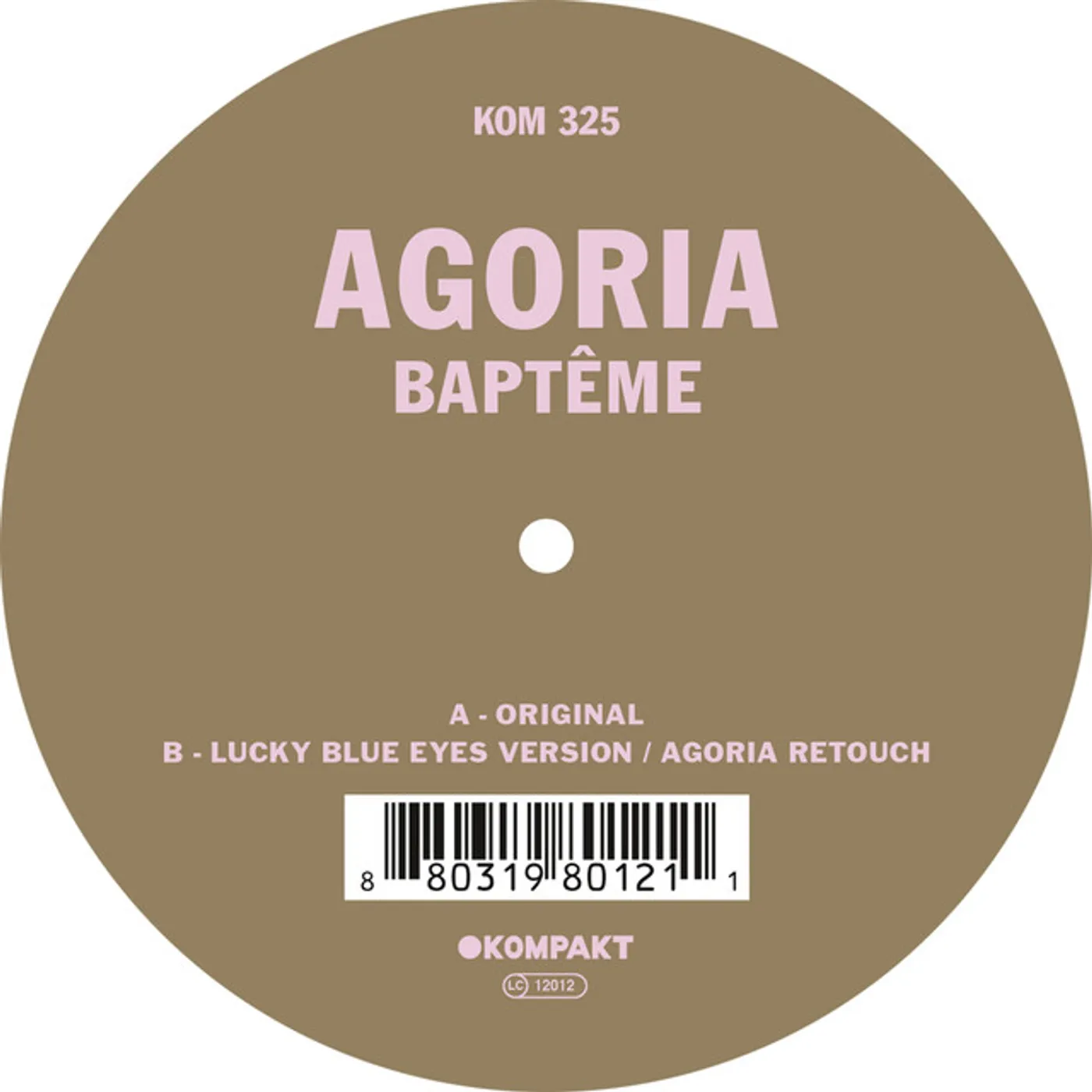 Agoria BAPTEME Vinyl Record