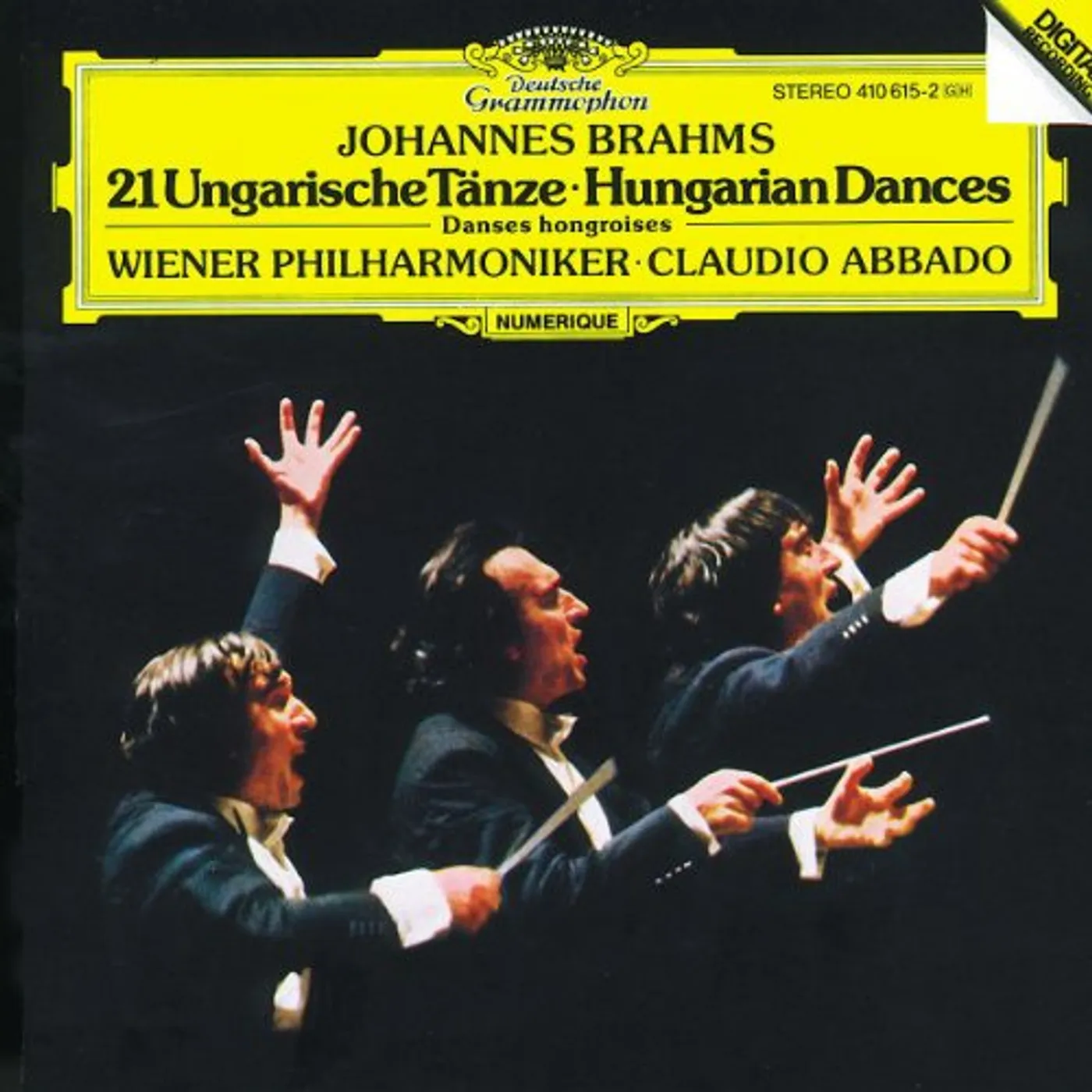 Claudio Abbado BRAHMS 21 UNGARISCHE TANZE Vinyl Record - UK Release