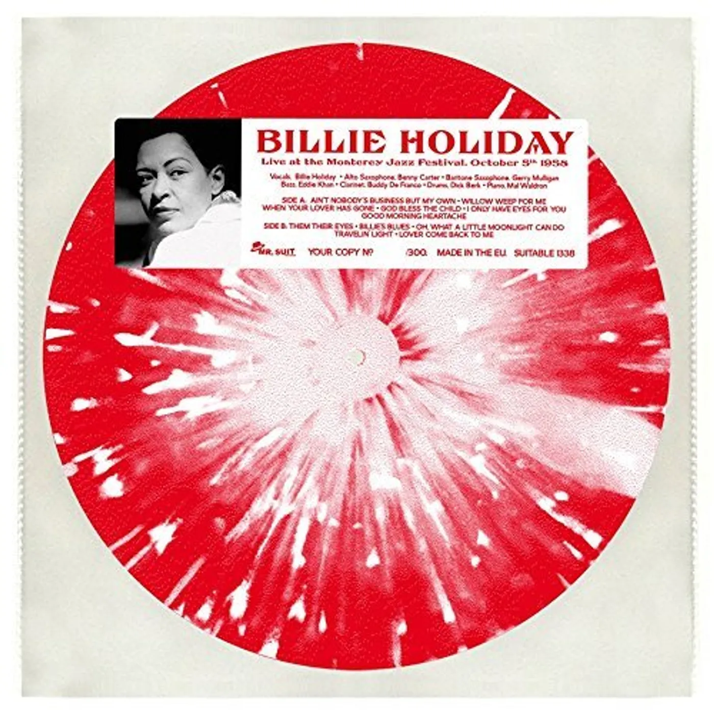 Billie Holiday LIVE AT THE MONTEREY JAZZ FESTIVAL OCTOBER 5TH Vinyl Record