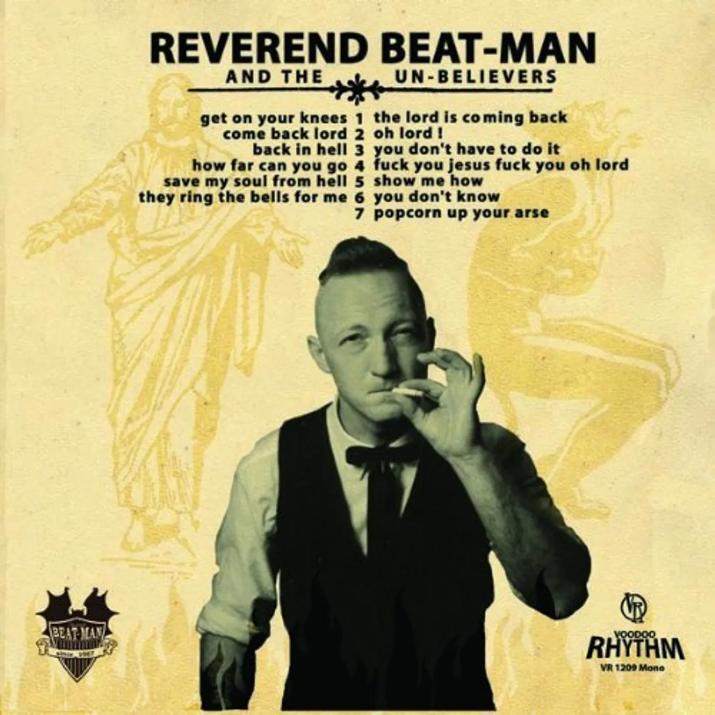 Reverend Beat-Man & The Un-Believers Get on Your Knees Vinyl Record