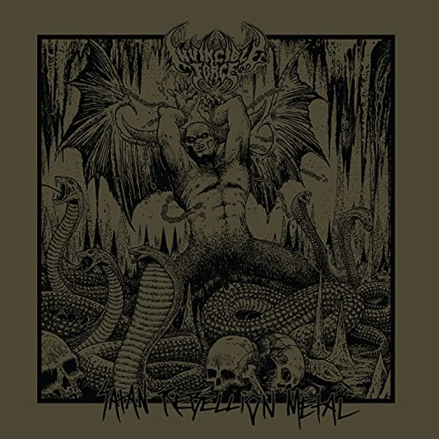 Invincible Force Satan Rebellion Metal Vinyl Record