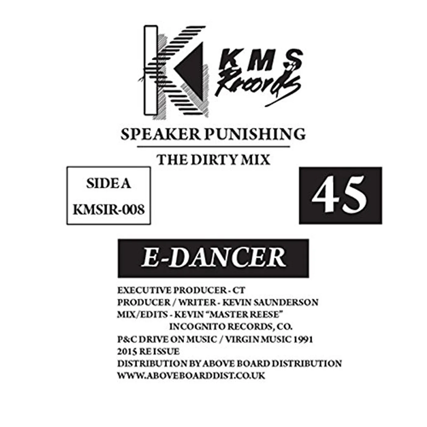 e-Dancer SPEAKER PUNISHING/FEEL THE MOOD Vinyl Record