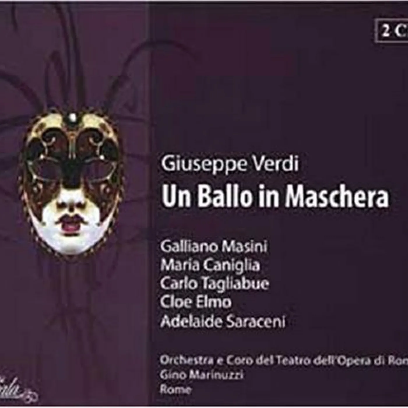 G Verdi BALLO IN MASCHERA UN CD