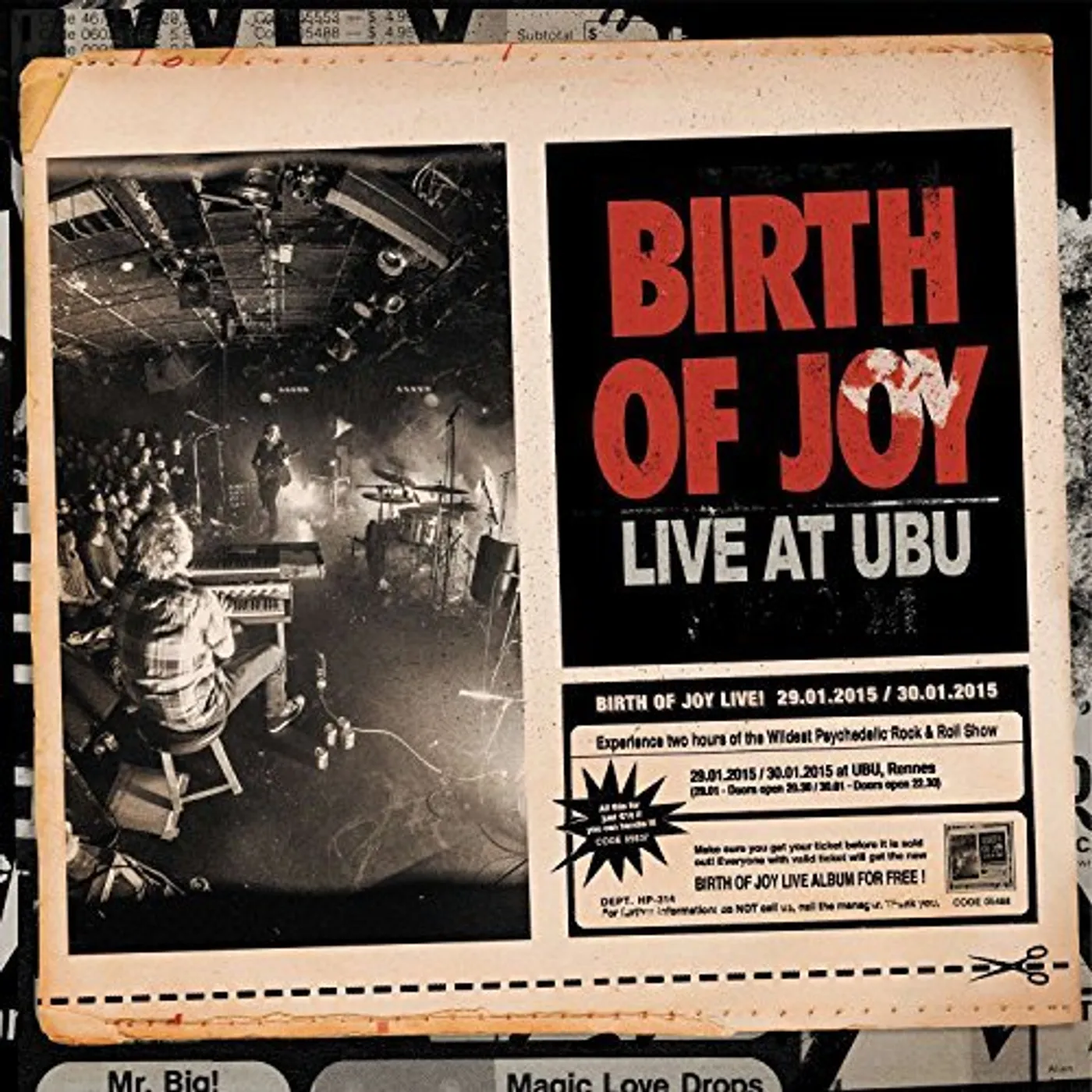 Birth Of Joy LIVE AT UBU CD