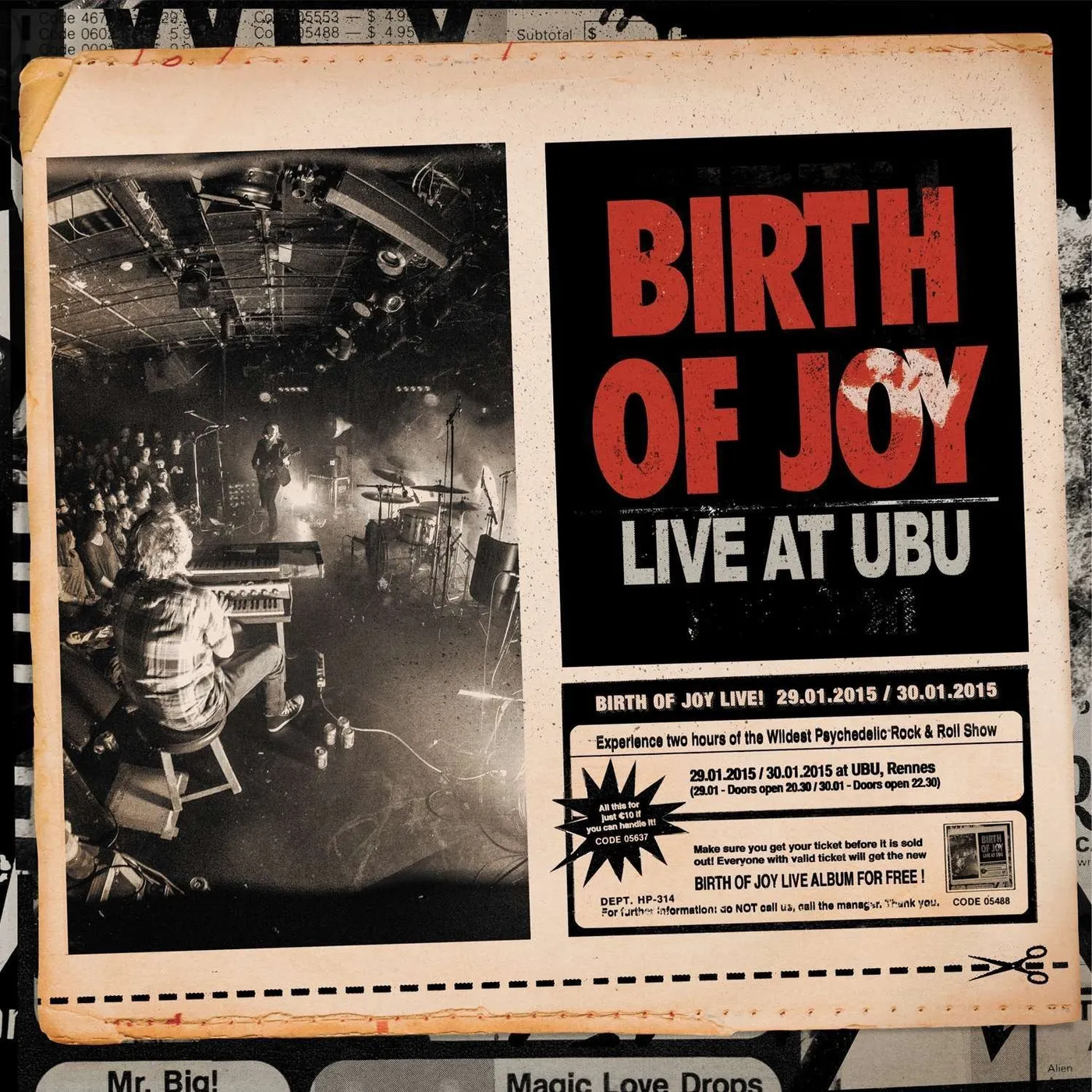 Birth Of Joy Live at Ubu Vinyl Record