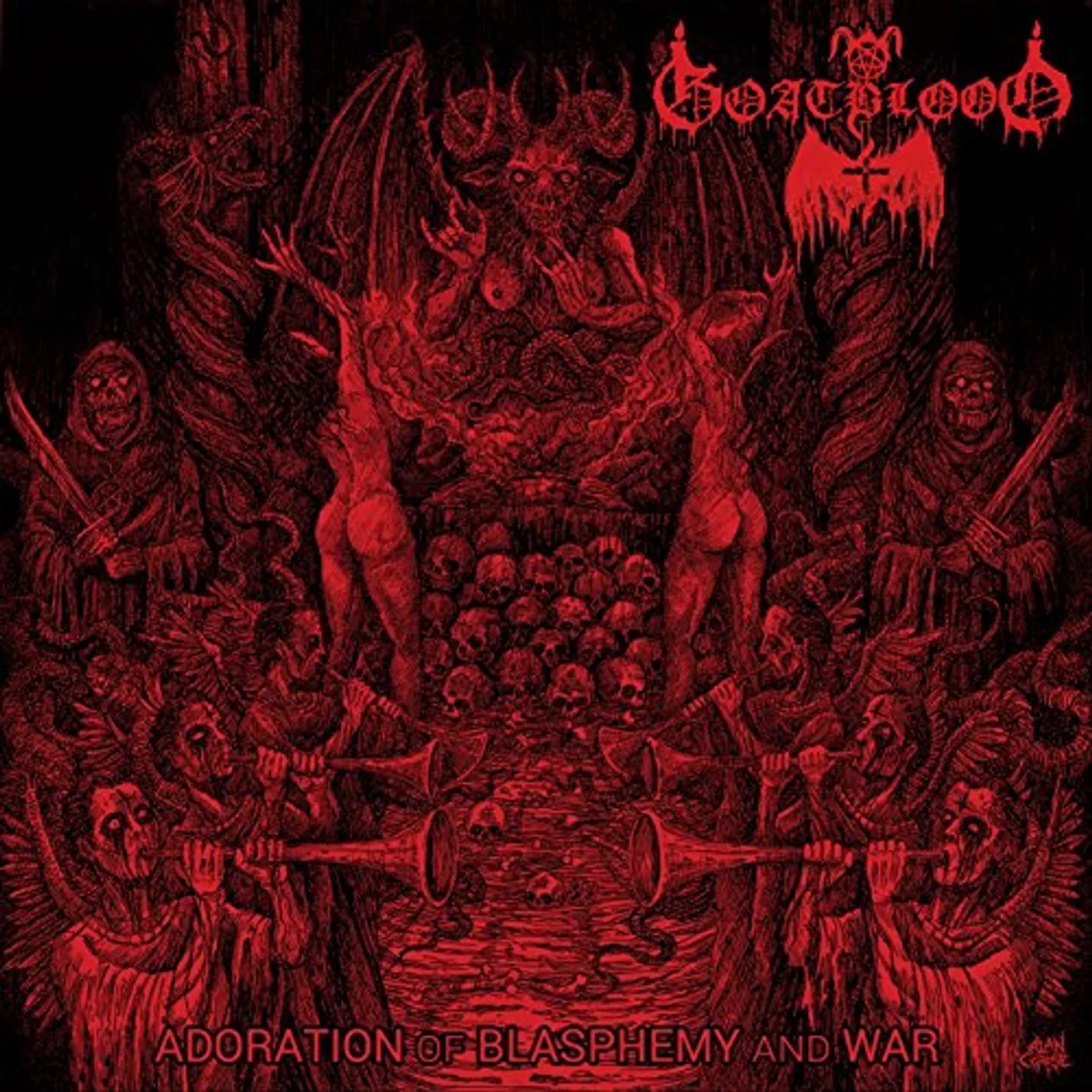 Goatblood ADORATION OF BLASPHEMY & WAR CD