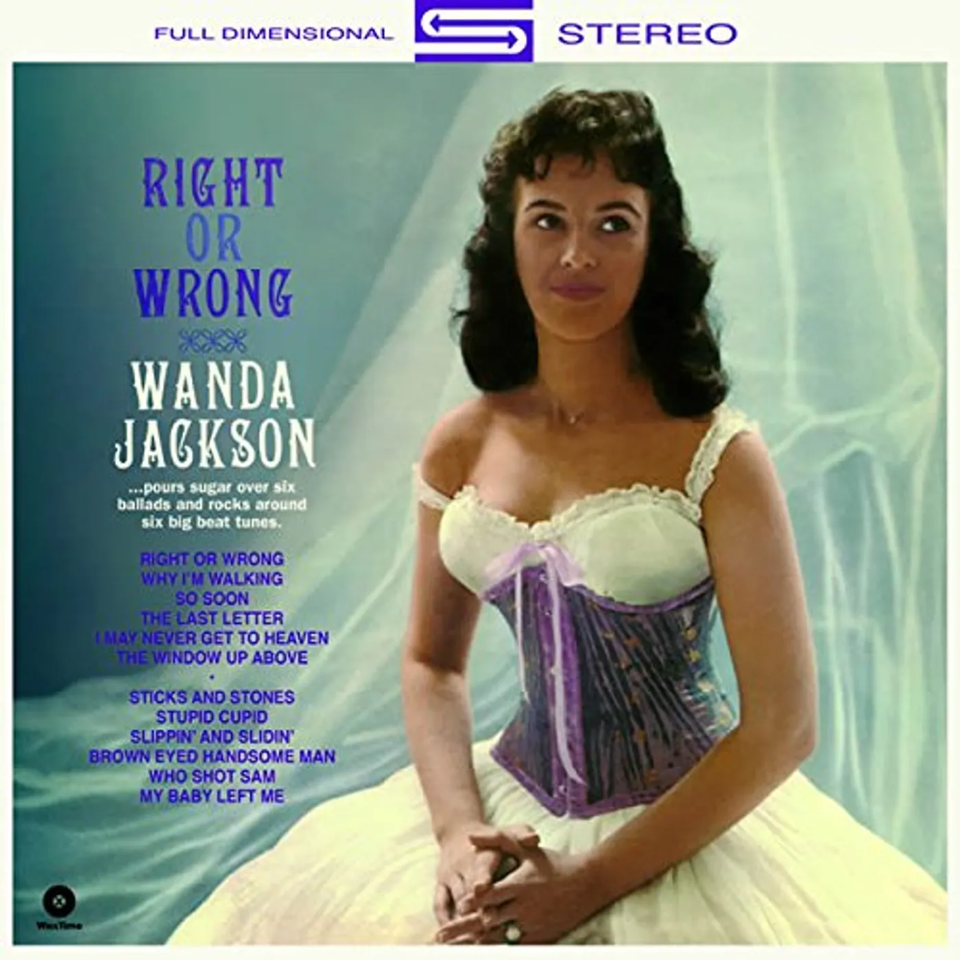 Wanda Jackson RIGHT OR WRONG Vinyl Record - Spain Release