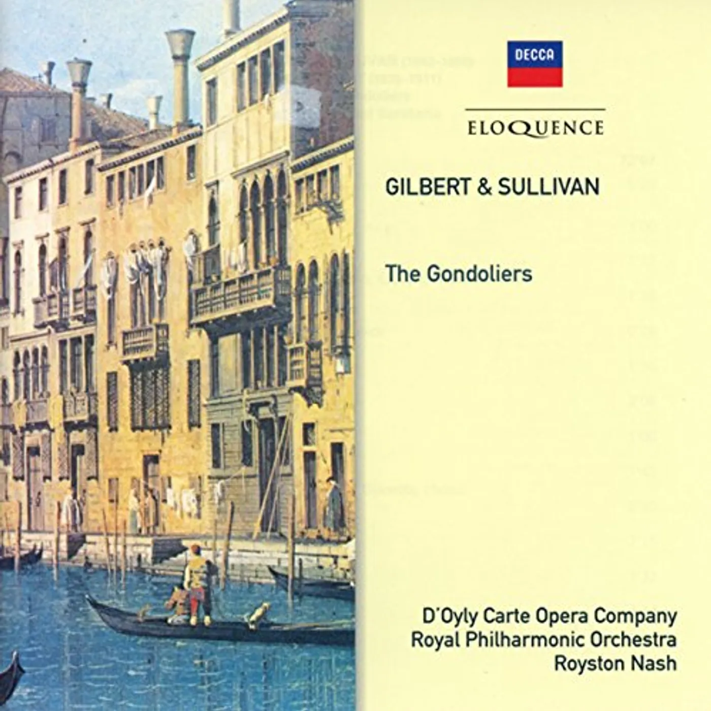The D'Oyly Carte Opera Company GILBERT & SULLIVAN: GONDOLIERS CD
