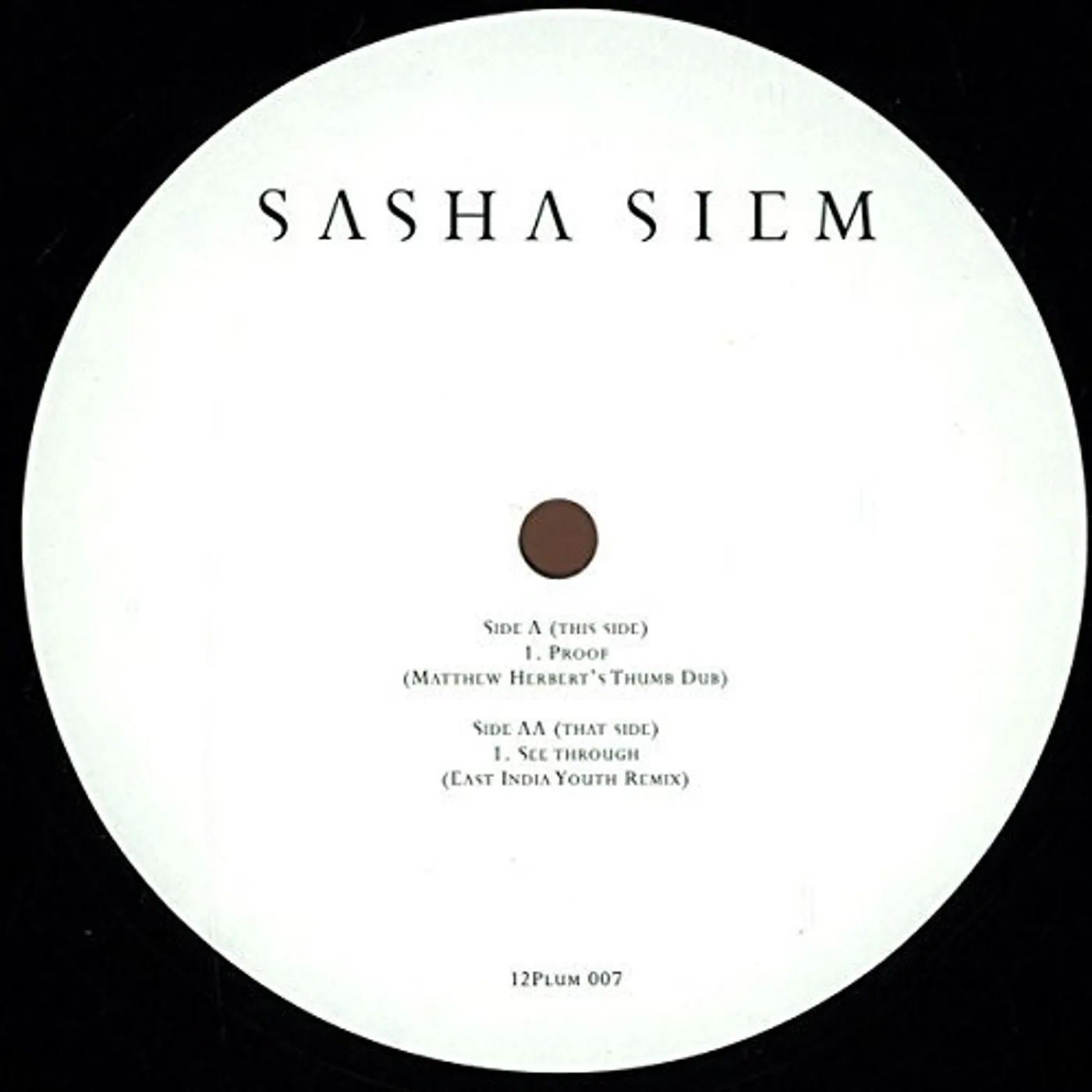Sasha Siem See Through Vinyl Record