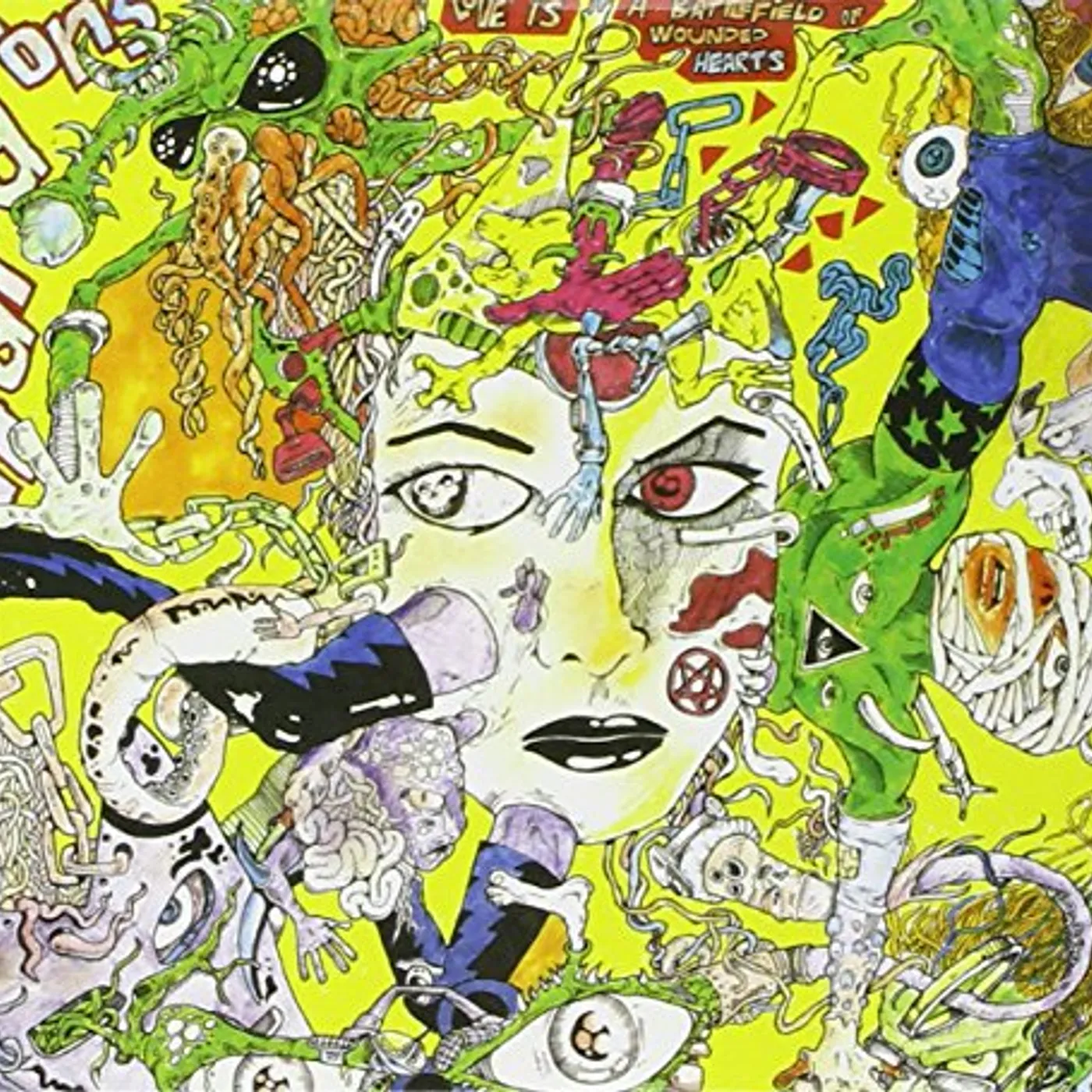 Hard-Ons LOVE IS A BATTLEFIELD OF WOUNDED HEARTS CD