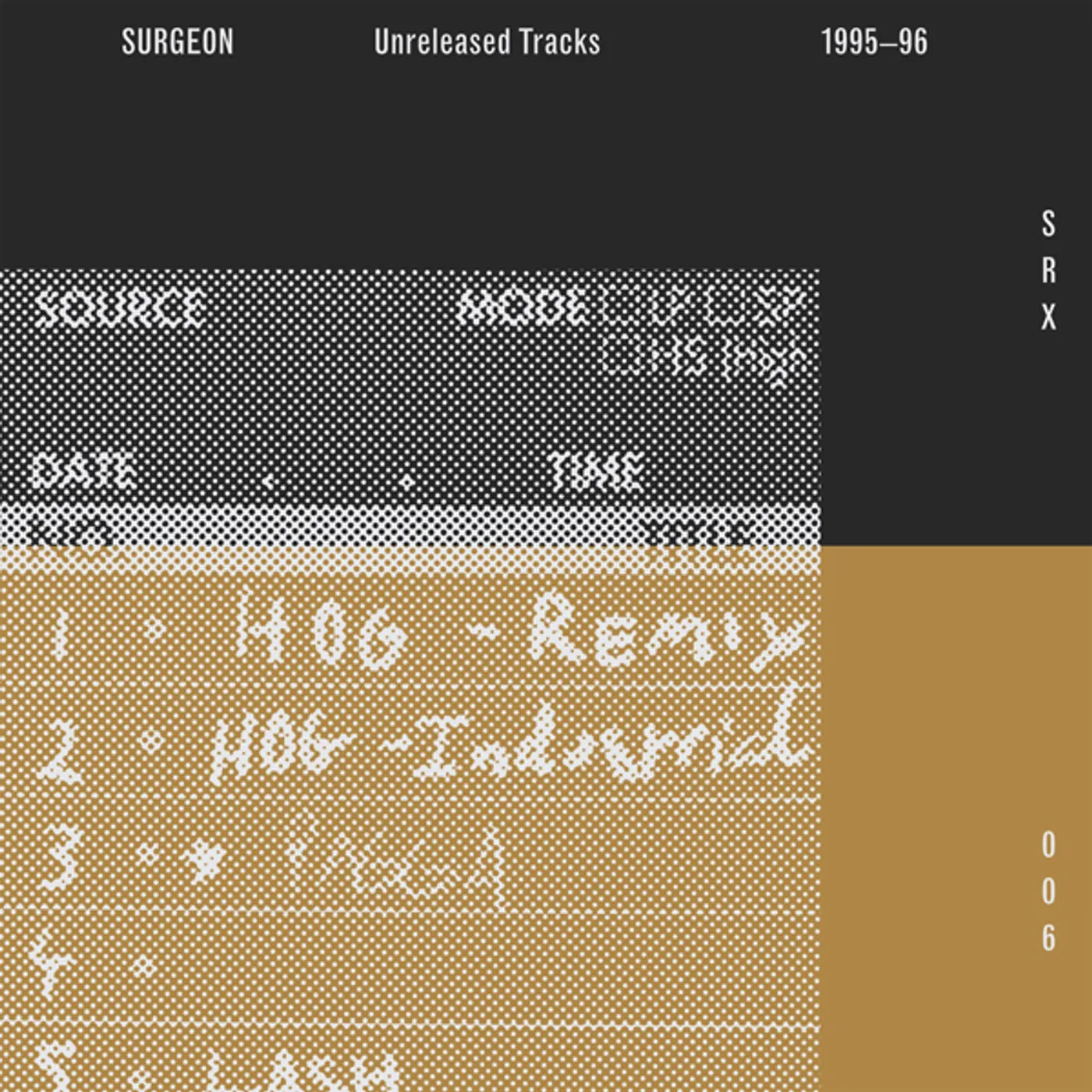 Surgeon UNRELEASED TRACKS 1995-1996 (2014 REMASTER) Vinyl Record