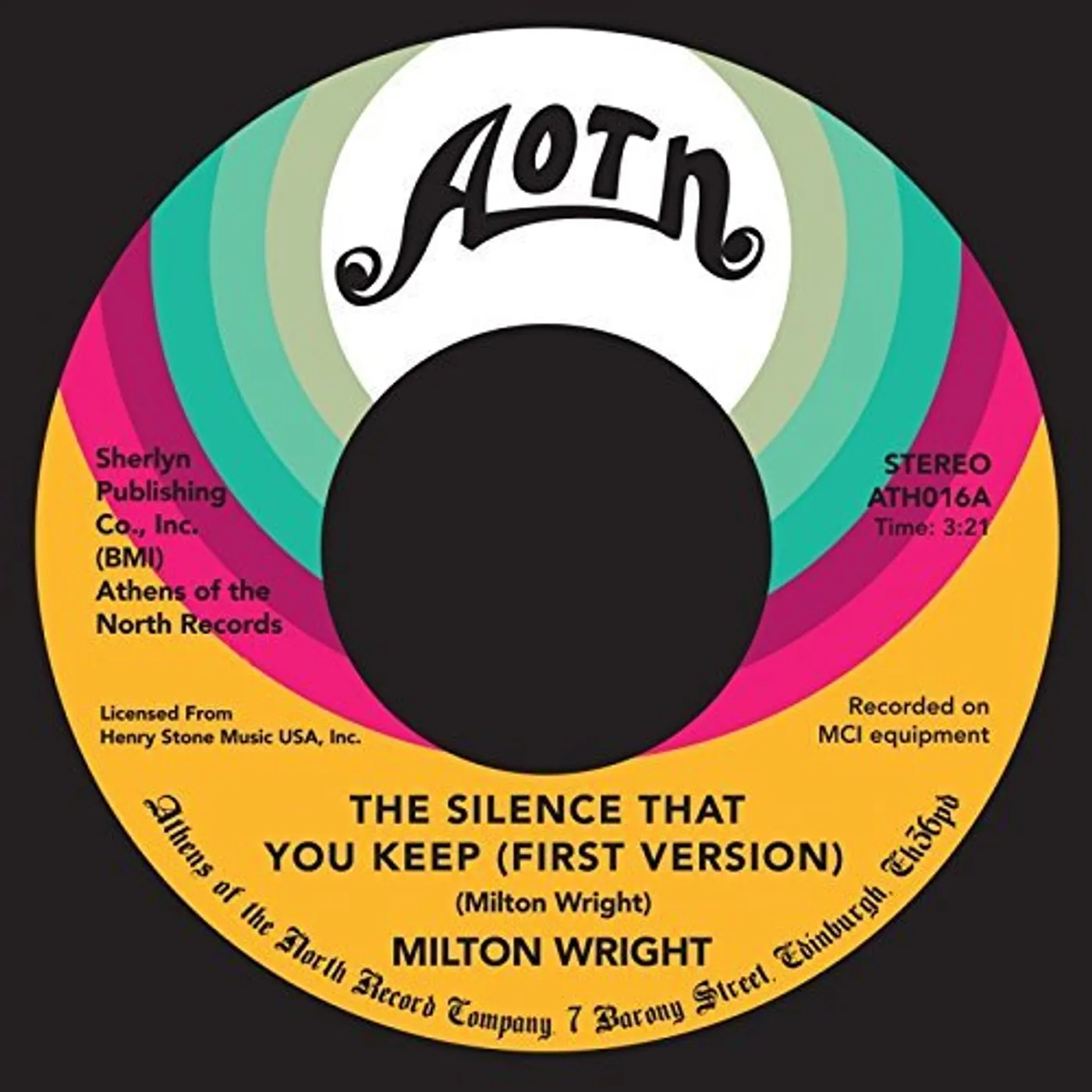 Milton Wright SILENCE THAT YOU KEEP Vinyl Record