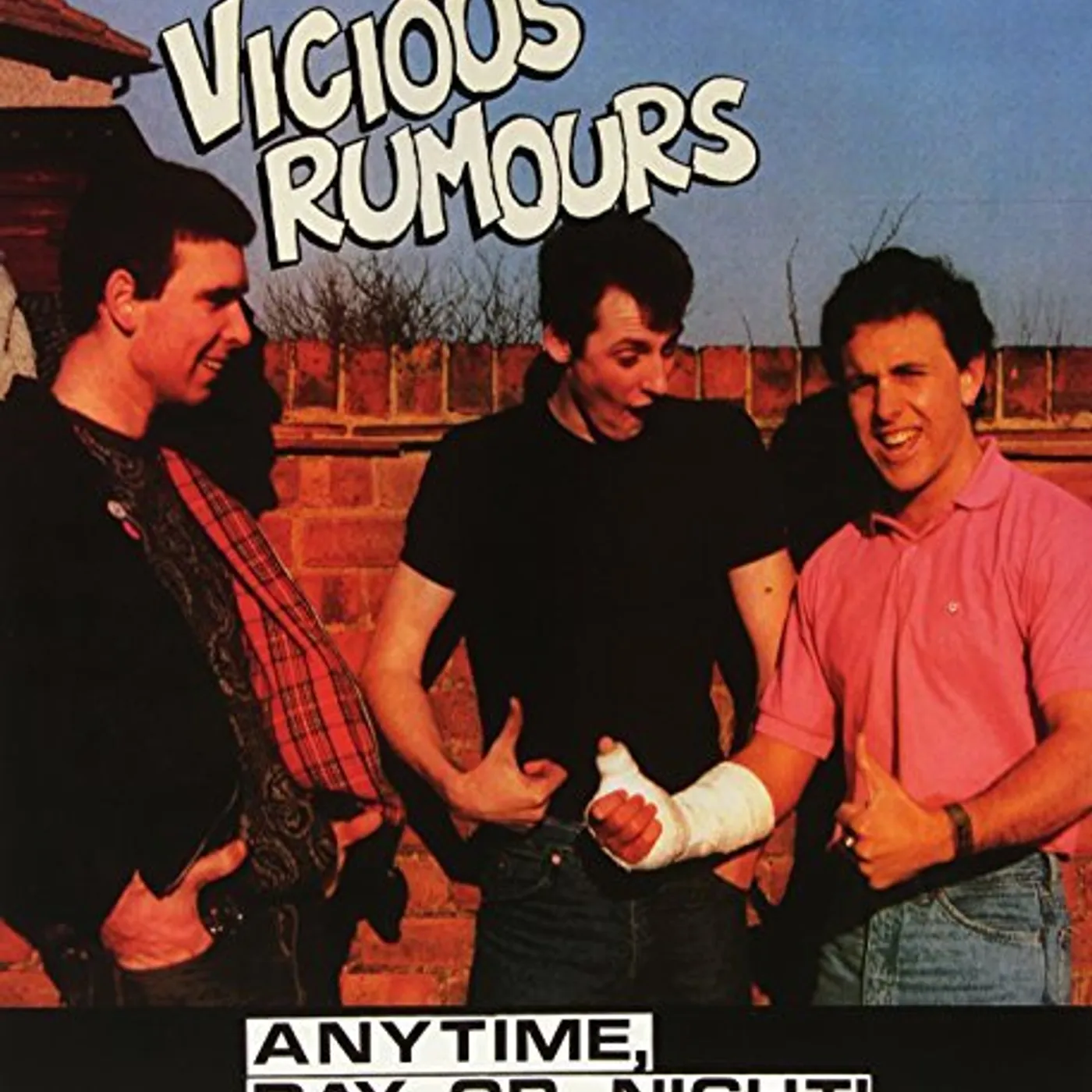 Vicious Rumours ANYTIME DAY OR NIGHT! Vinyl Record - Italy Release