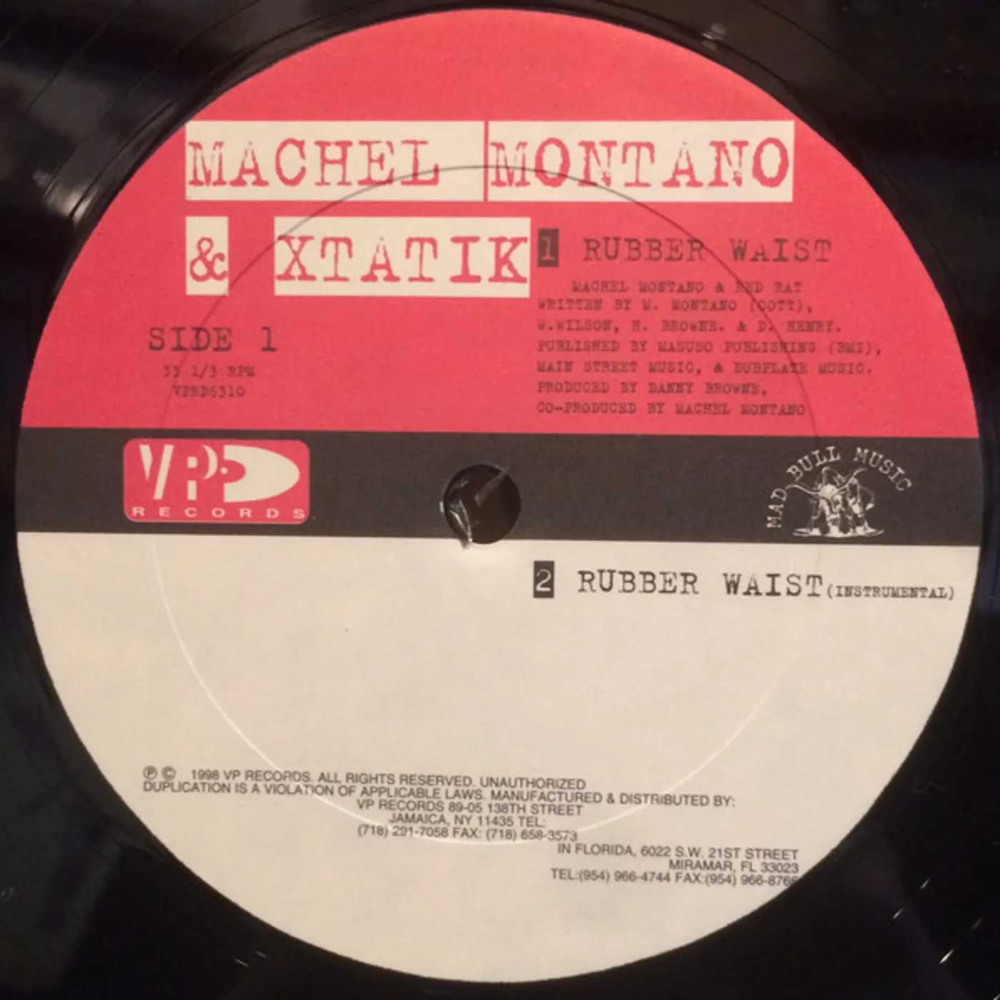 Machel Montano RUBBER WAIST Vinyl Record