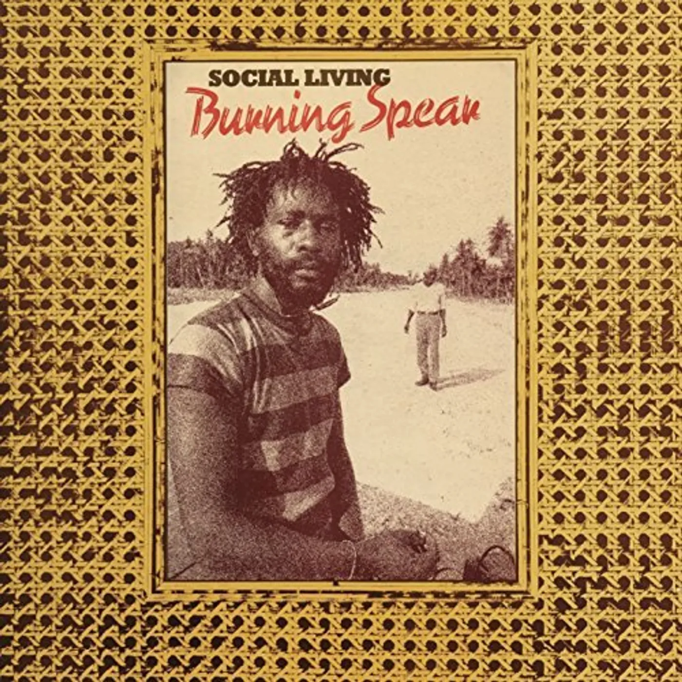 Burning Spear SOCIAL LIVING/LIVING DUB Vinyl Record