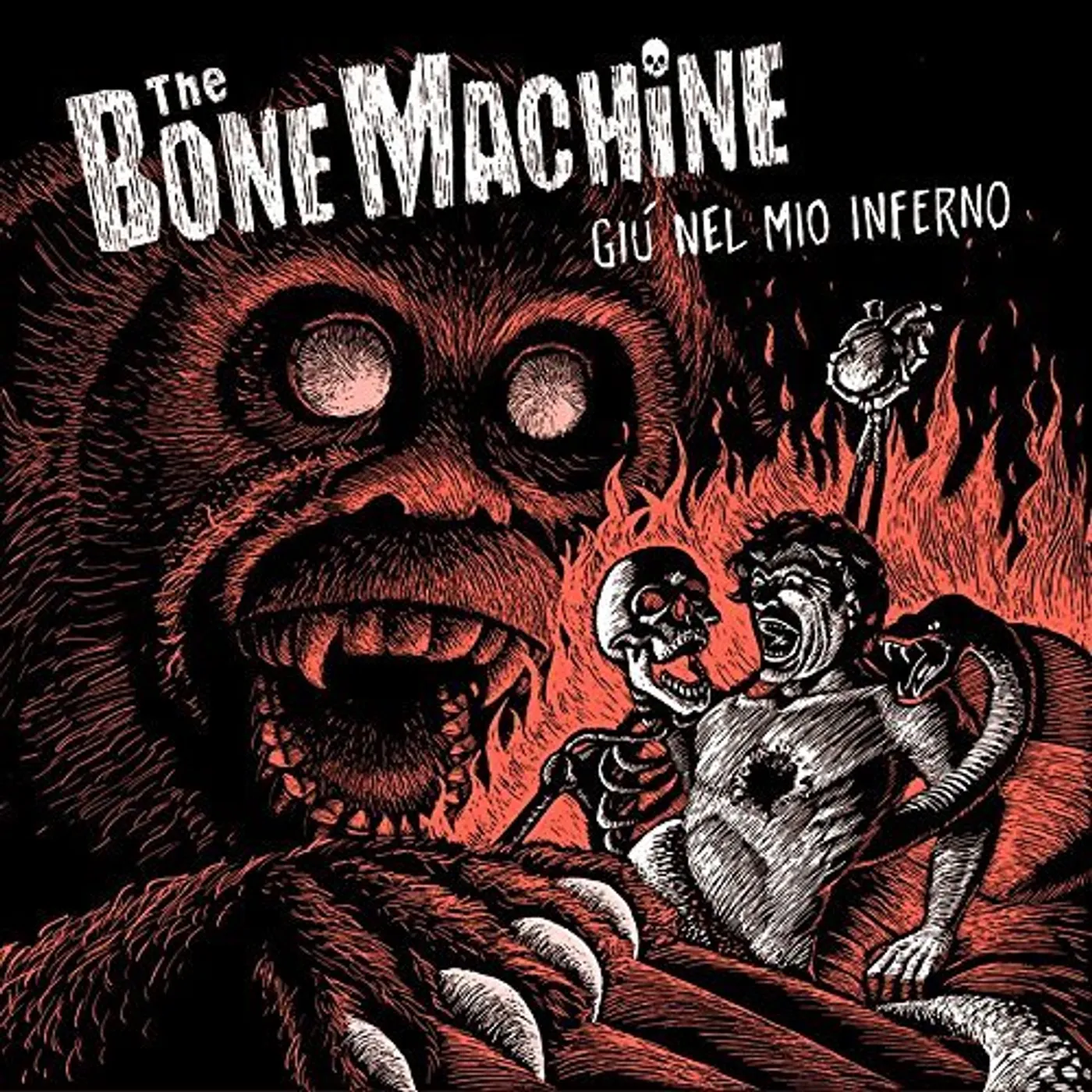 The Bone Machine GIU NEL MIO INFERNO Vinyl Record