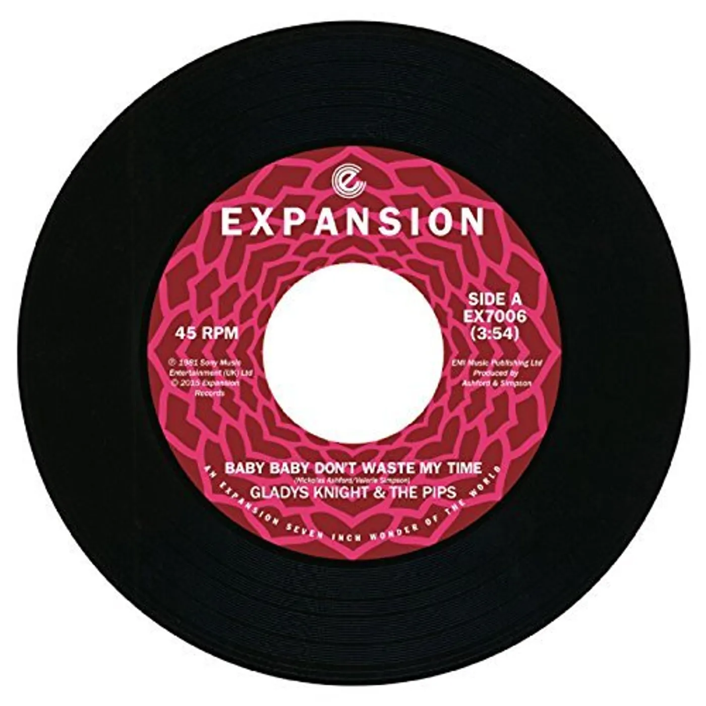 Gladys Knight & The Pips BABY BABY DON'T WASTE MY TIME/IF YOU EVER NEED Vinyl Record