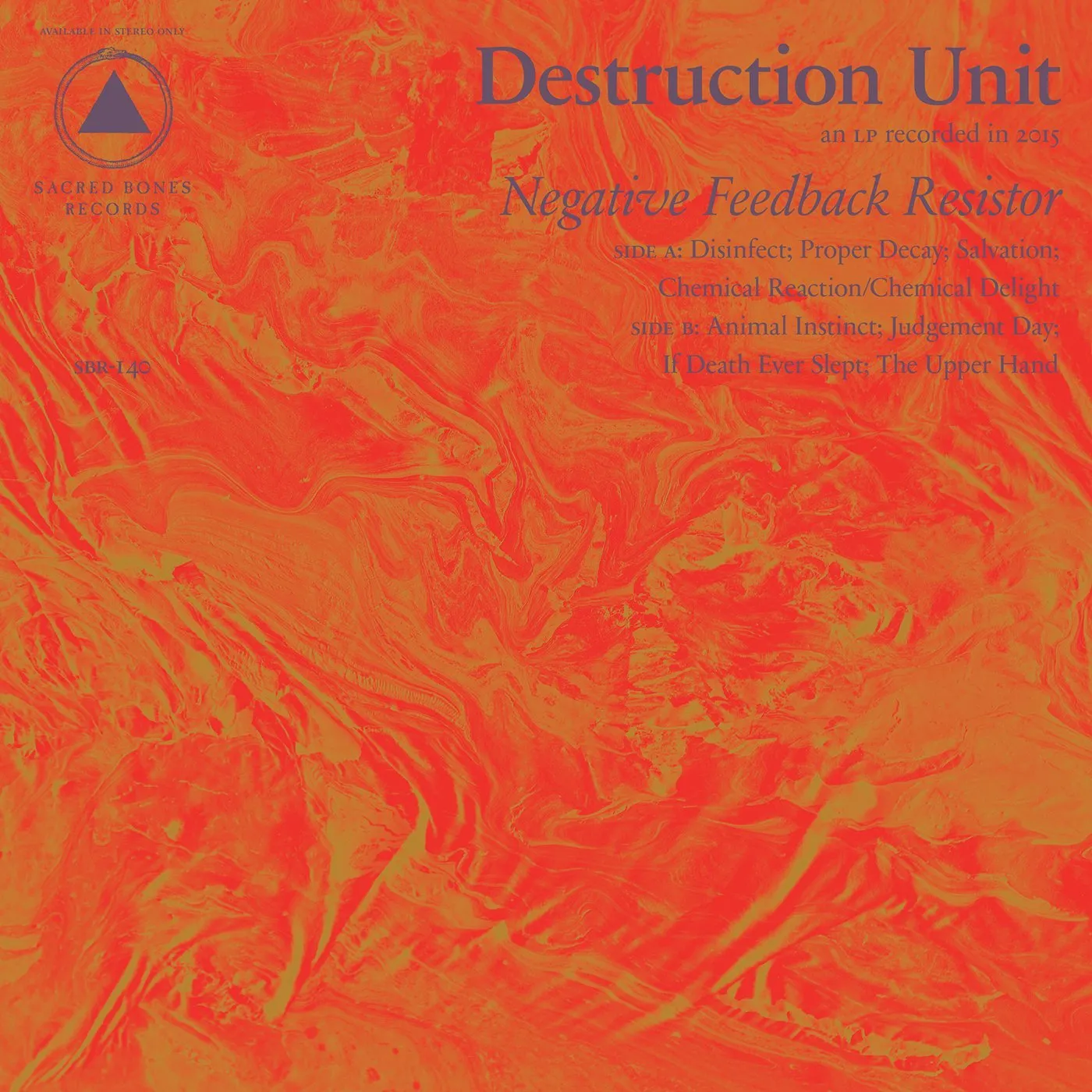Destruction Unit NEGATIVE FEEDBACK RESISTOR CD