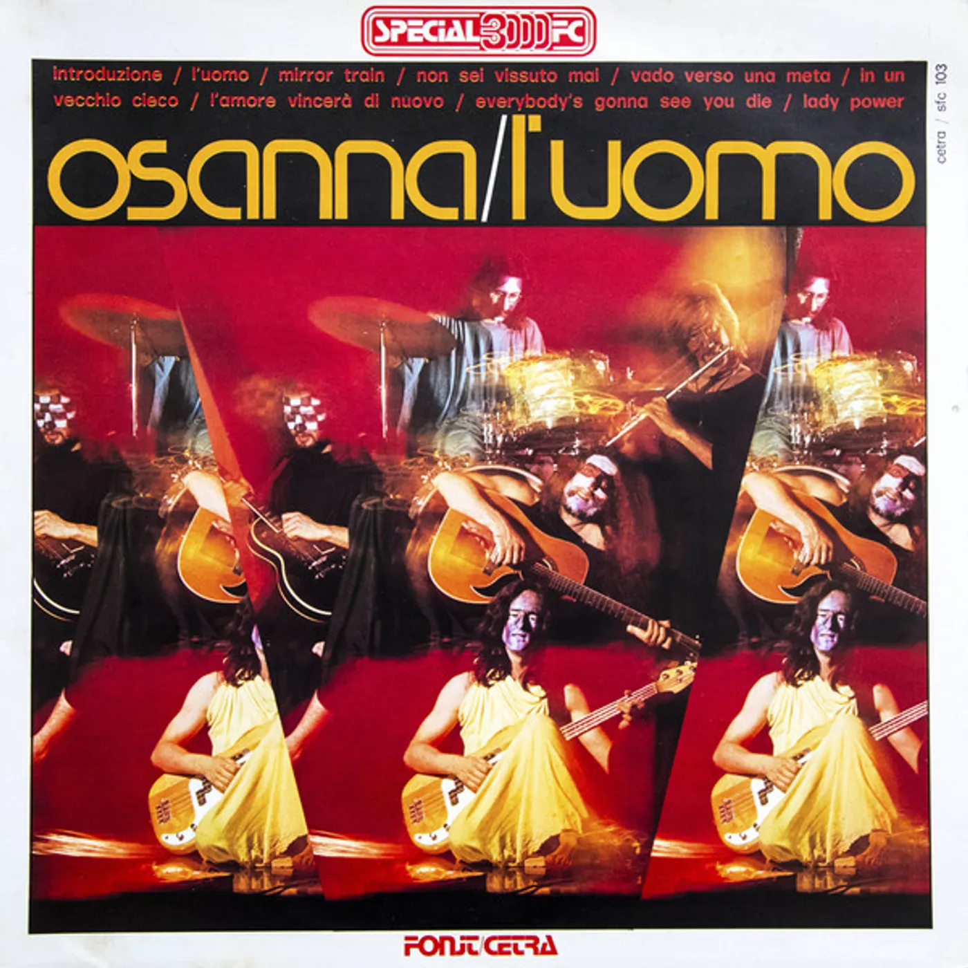 Osanna L'UOMO (1971) Vinyl Record