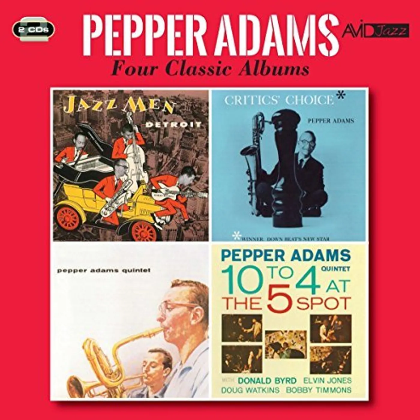 Pepper Adams JAZZMAN DETROIT / CRITICS CHOICE / QUINTET / 10 TO CD