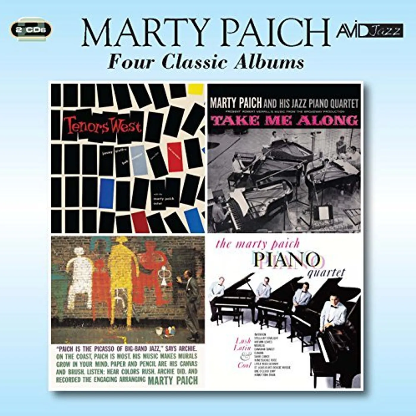 Marty Paich TENORS WEST / TAKE ME ALONG / PICASSO OF BIG BAND CD
