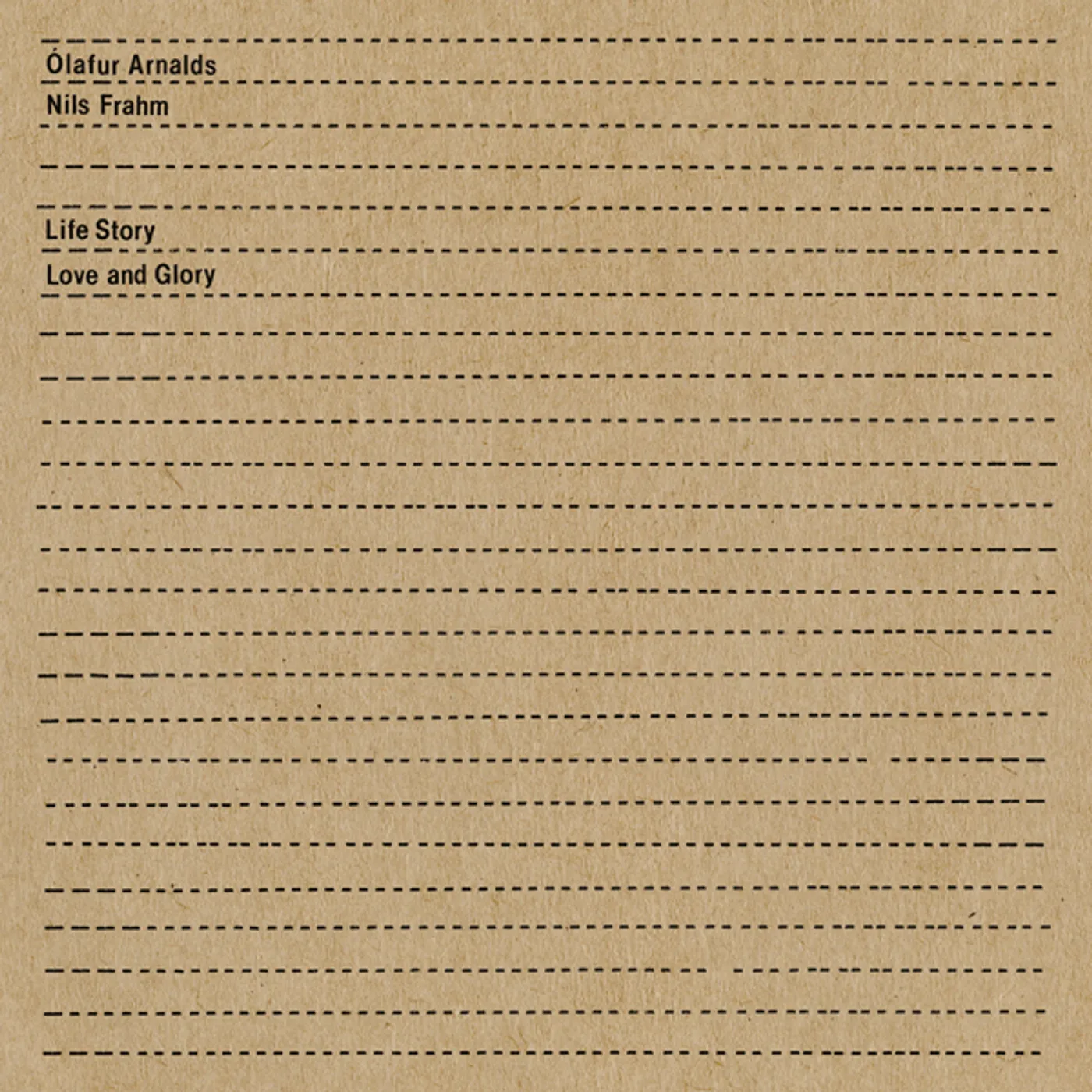 Ólafur Arnalds Life Story Love and Glory Vinyl Record