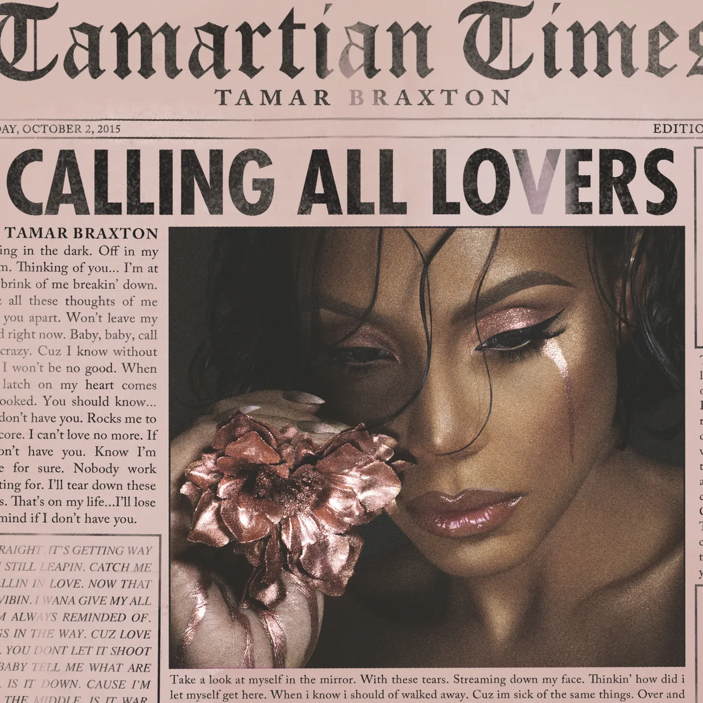Tamar Braxton CALLING ALL LOVERS CD