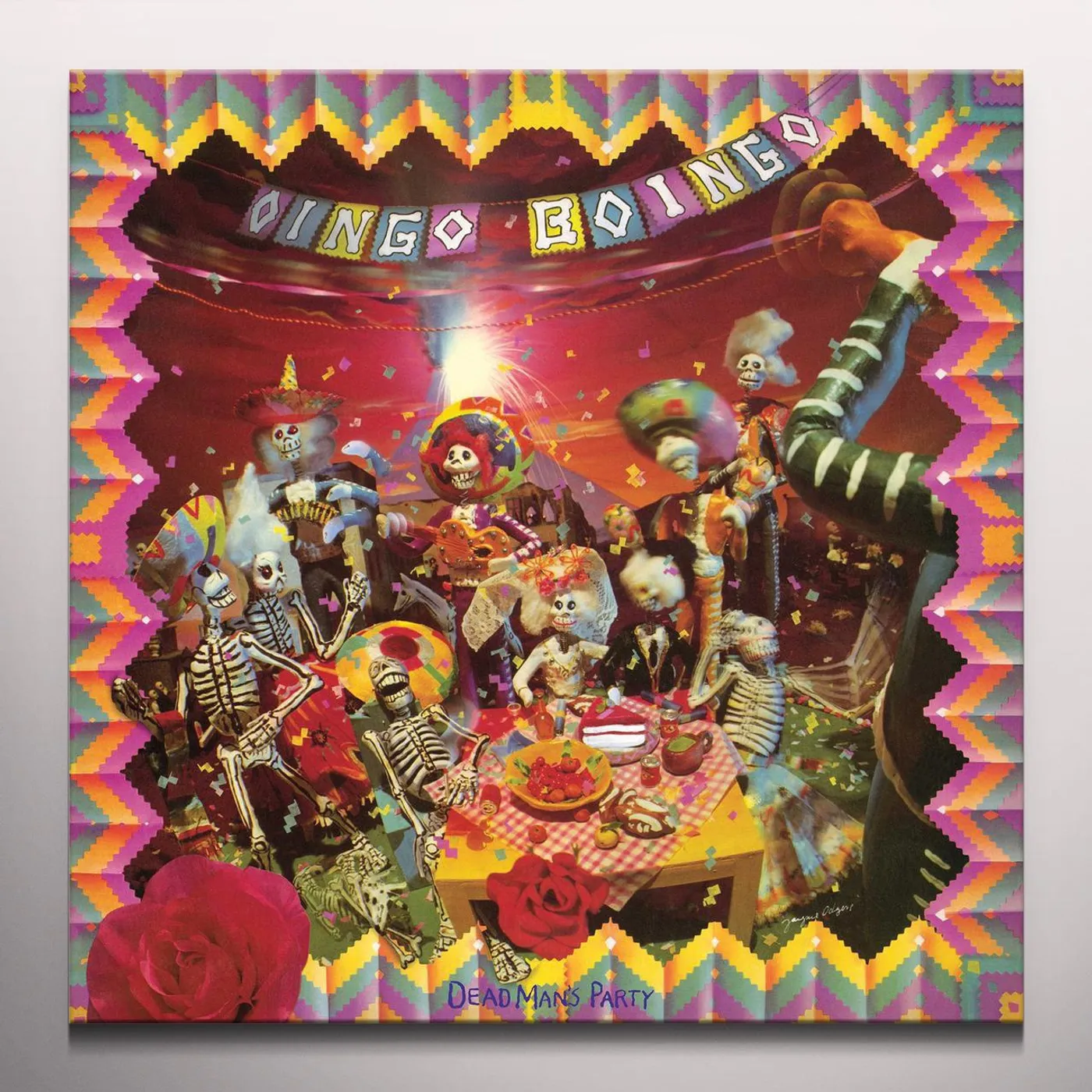 Oingo Boingo DEAD MANS PARTY - Limited Edition Red Translucent Colored Vinyl Record