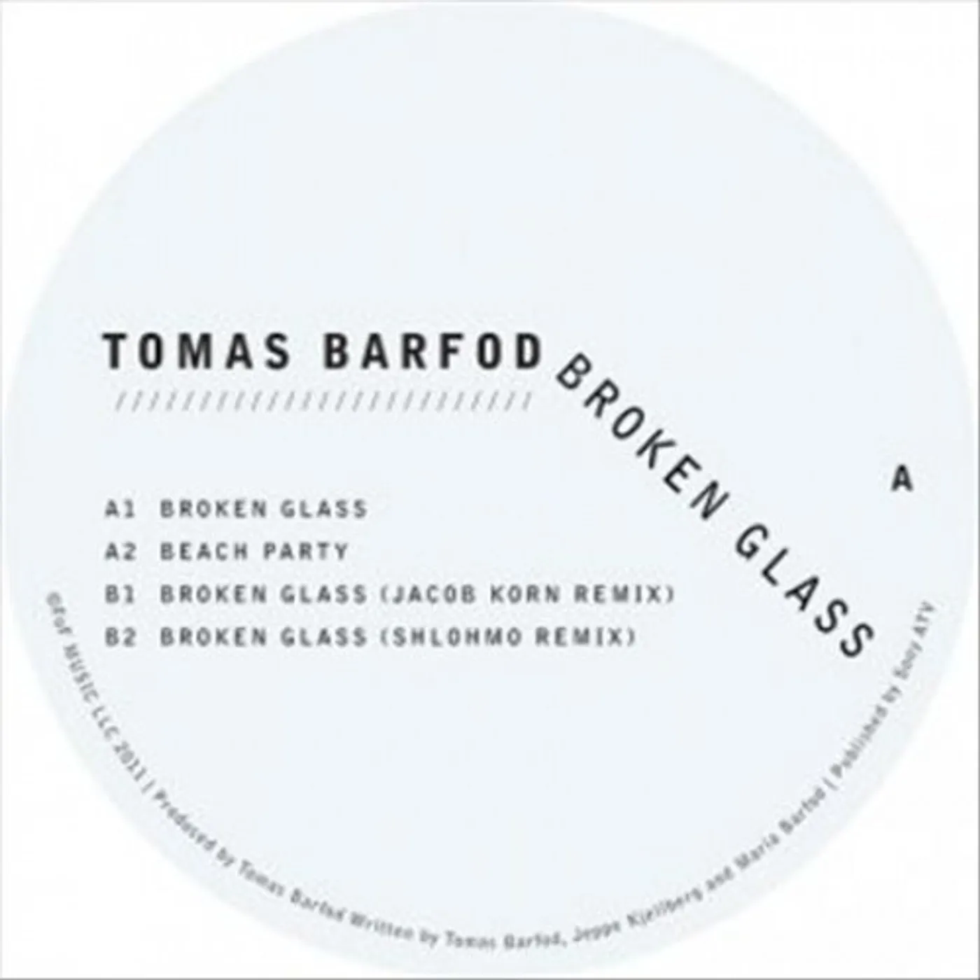 Tomas Barfod BROKEN GLASS Vinyl Record