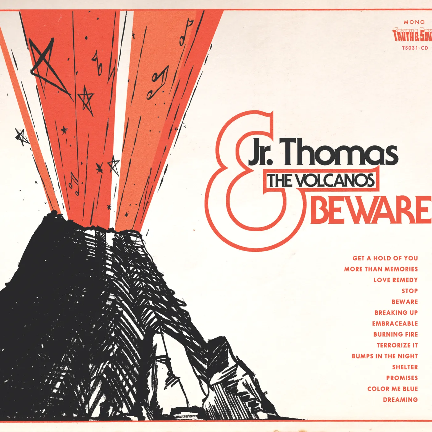Jr Thomas & The Volcanos BEWARE CD