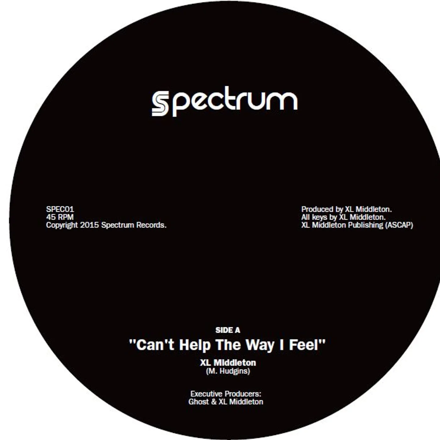 XL Middleton CAN'T HELP THE WAY I FEEL / GHOST - NO FURTHER Vinyl Record
