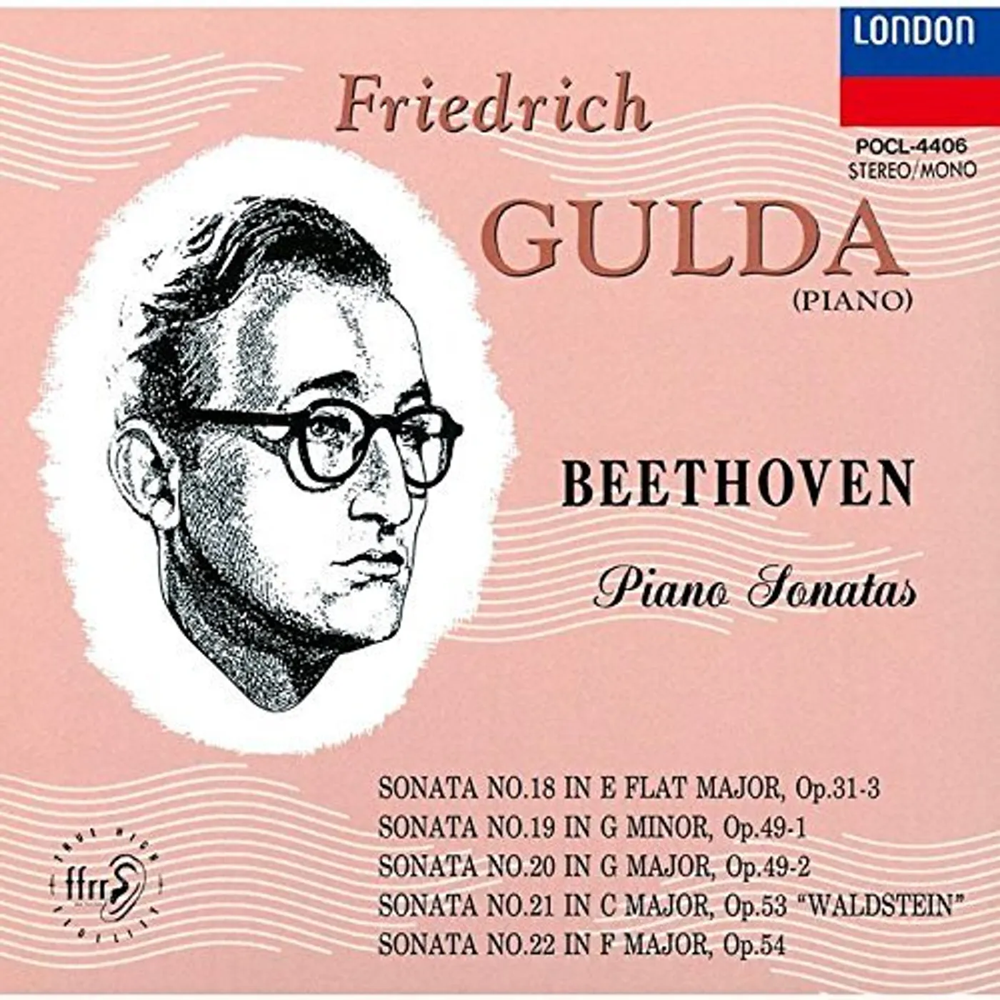 Friedrich Gulda BEETHOVEN: PIANO SONATAS 18 & 19 CD