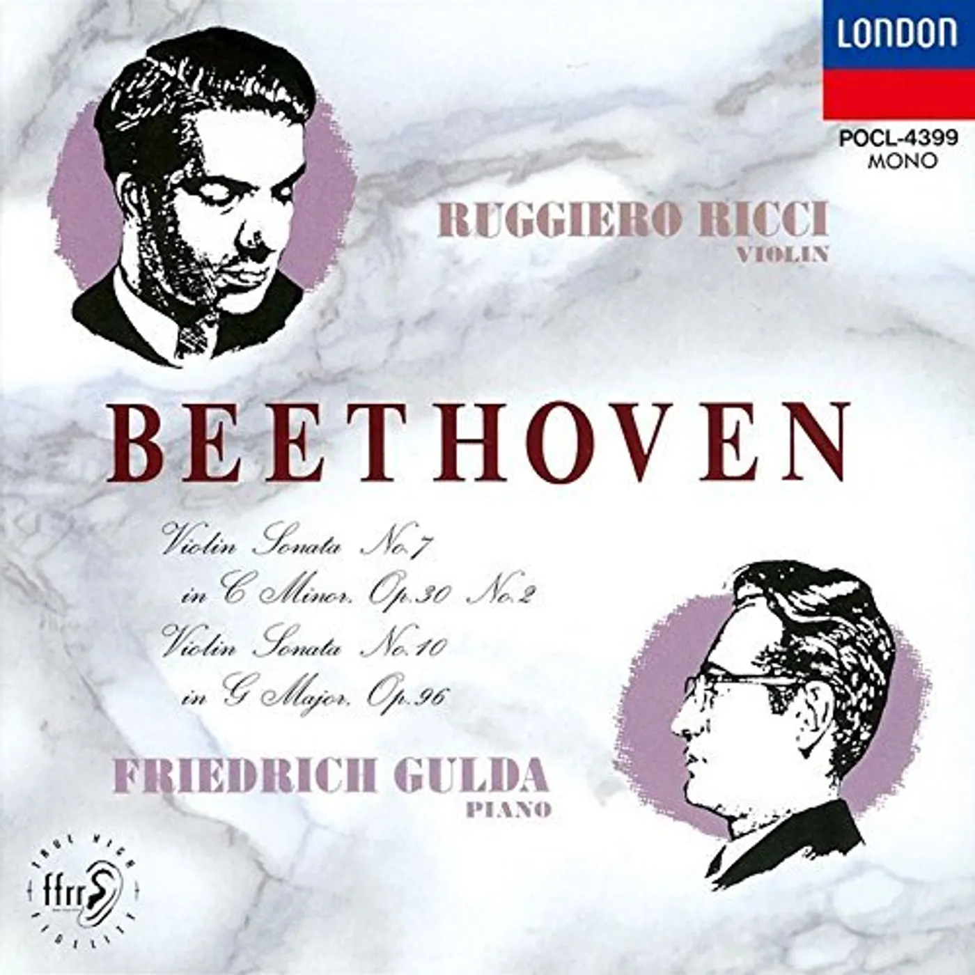 Friedrich Gulda BEETHOVEN: VIOLIN SONATAS 7 & 10 CD