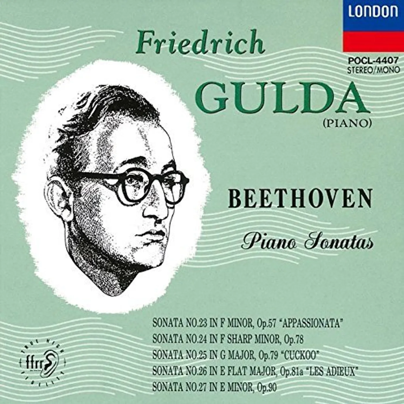 Friedrich Gulda BEETHOVEN: PIANO SONATAS 23 & 24 CD