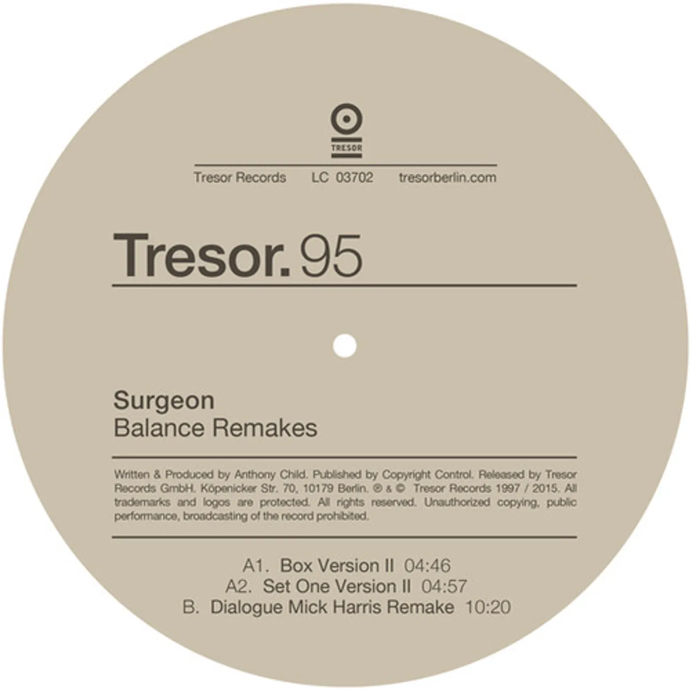 Surgeon Balance Remakes Vinyl Record