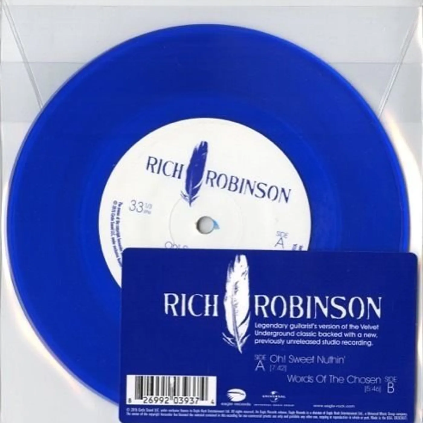 Rich Robinson OH SWEET NUTHIN Vinyl Record