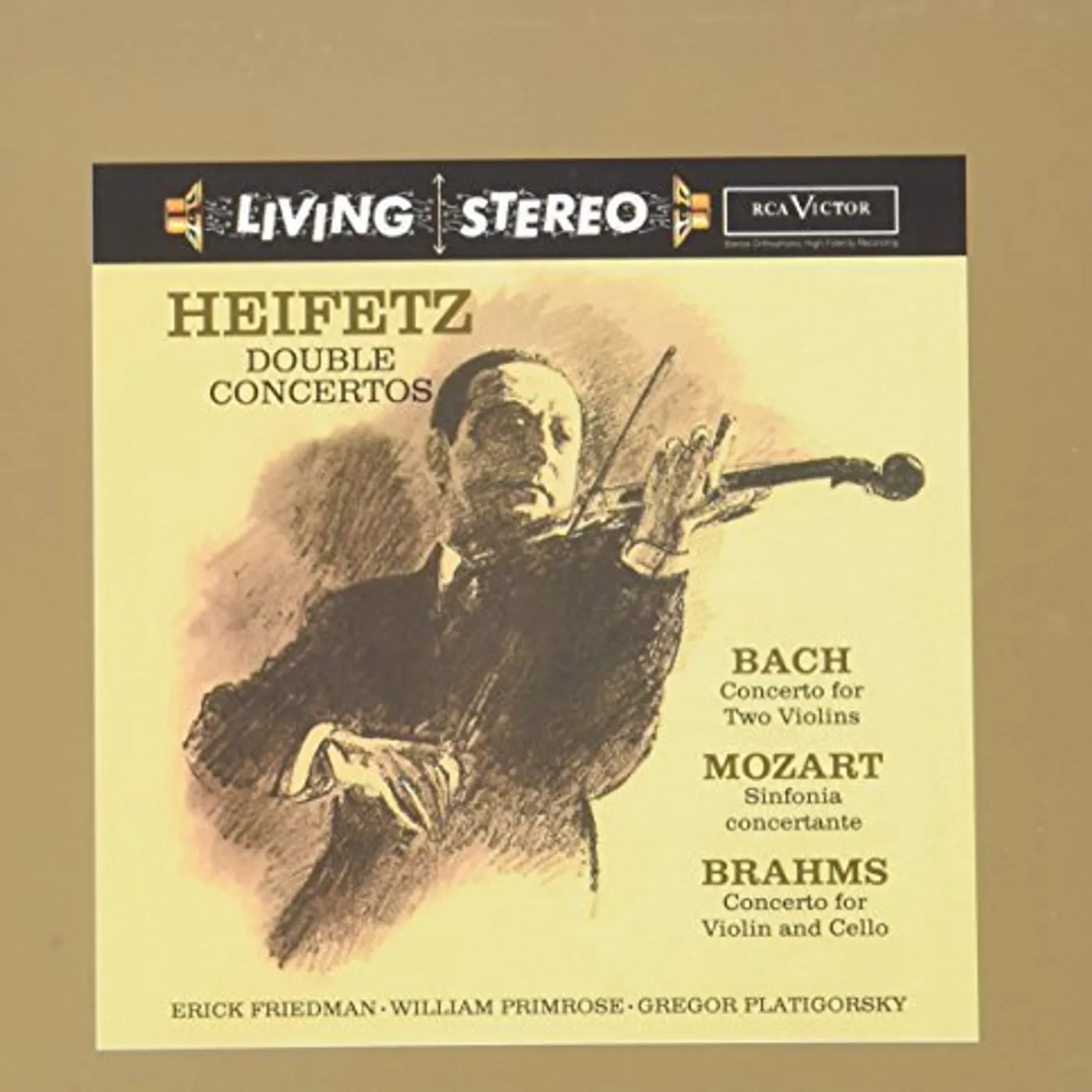 Jascha Heifetz DOUBLE CONCERTOS: BACH, MOZART, BRAHMS CD